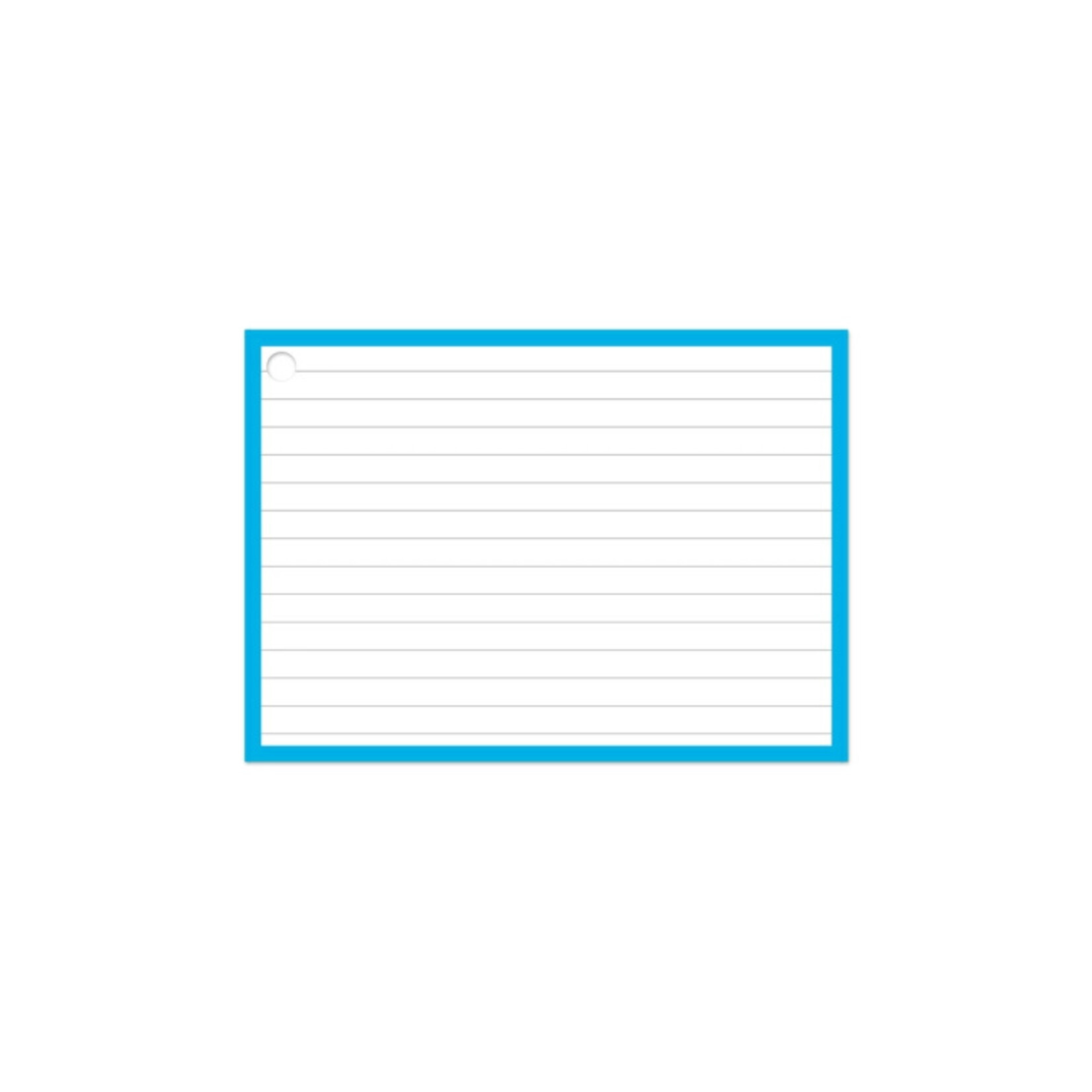 Flashcards A6 incl. clipring Blauw