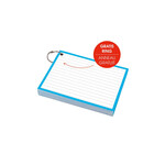Flashcards A6 incl. clipring Blauw