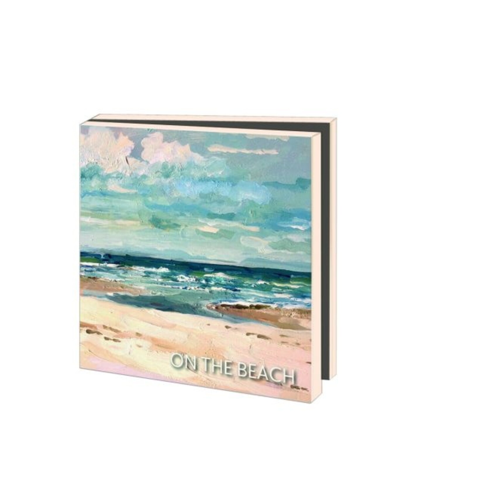 Kaartenmapje met env, vierkant: On the beach, Ellen Davidzon