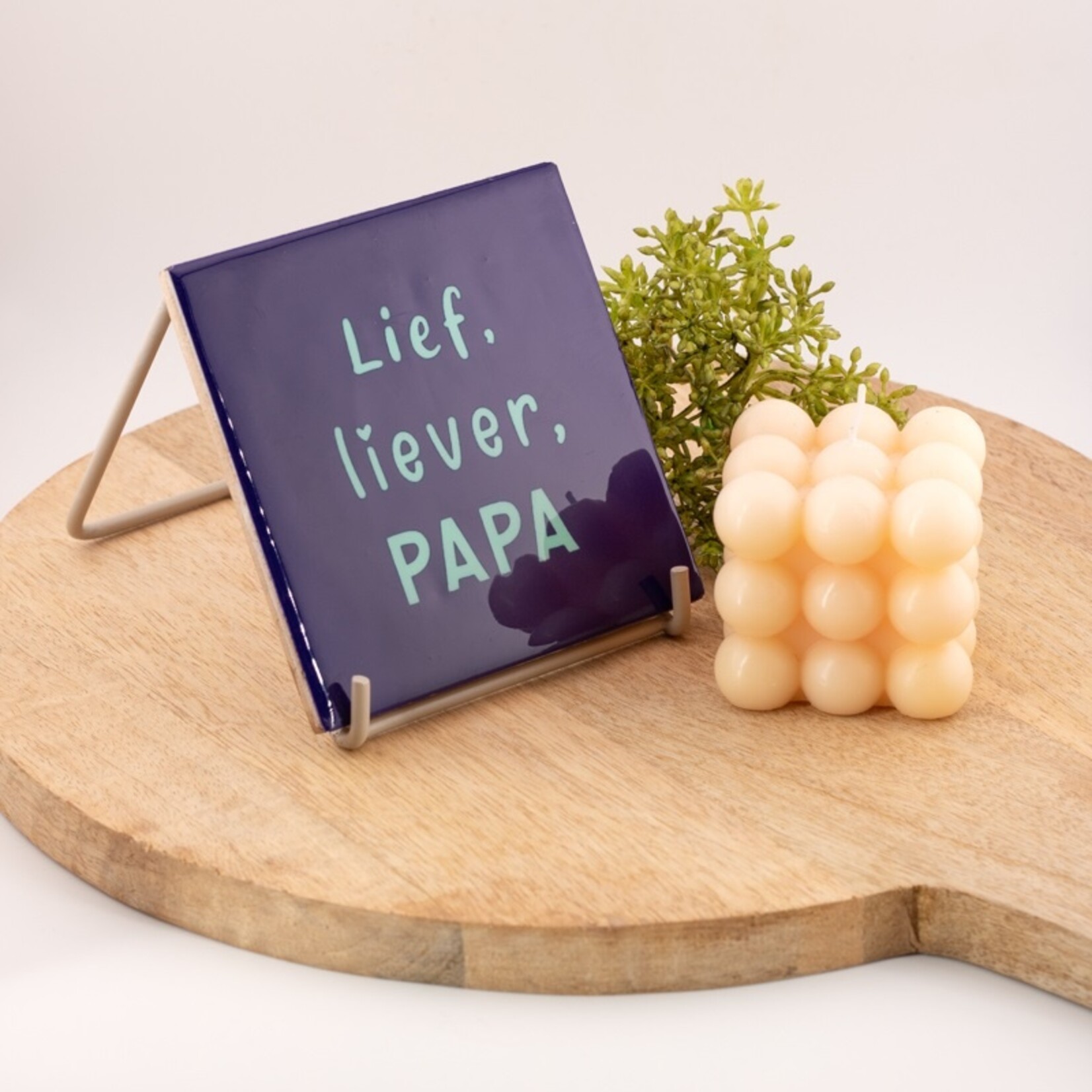 Homebound Tegeltje lief, liever, papa