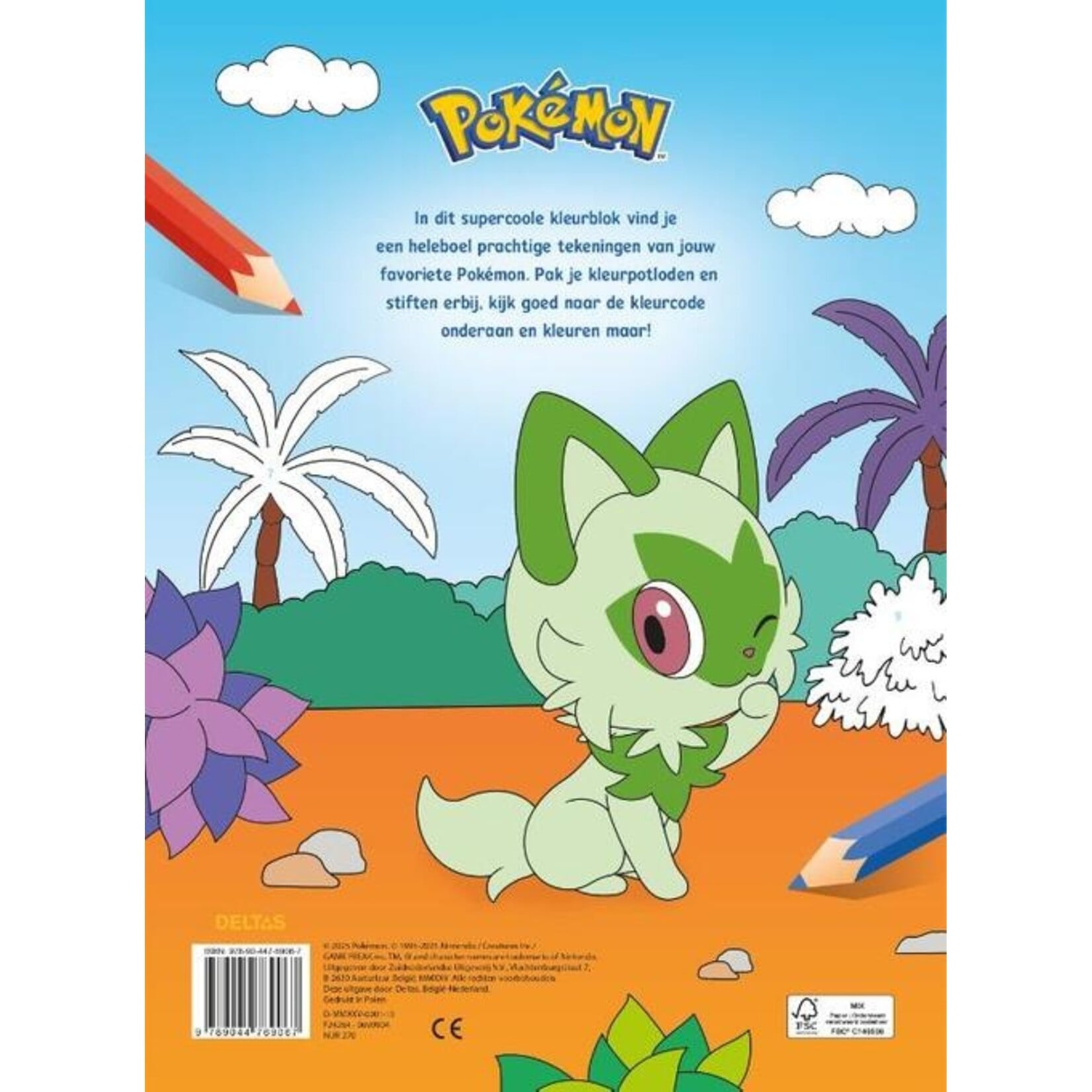 Pokemon kleuren op nummer
