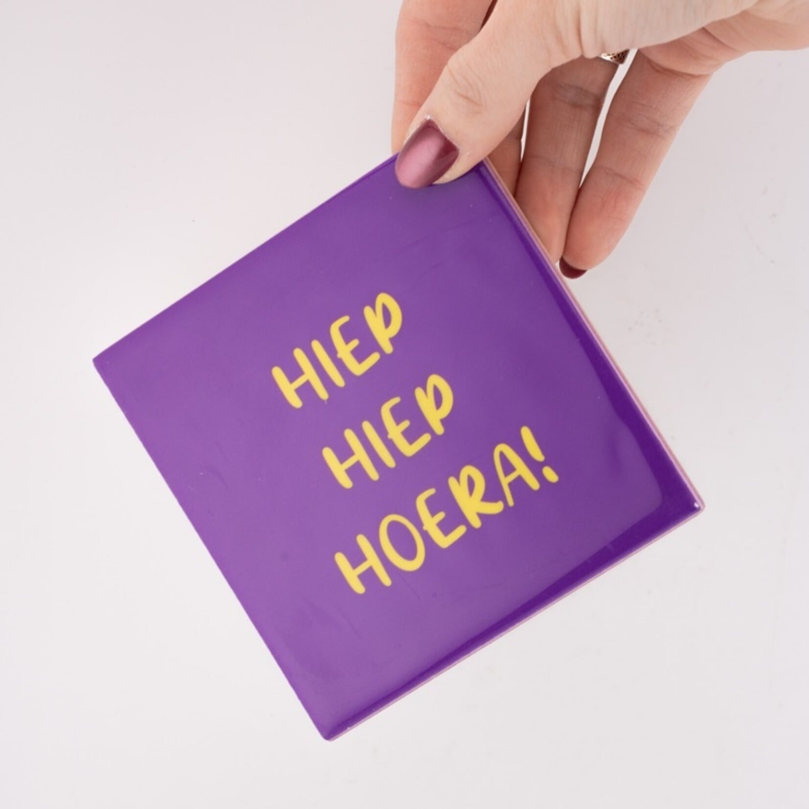 Homebound Tegeltje hiep hiep hoera