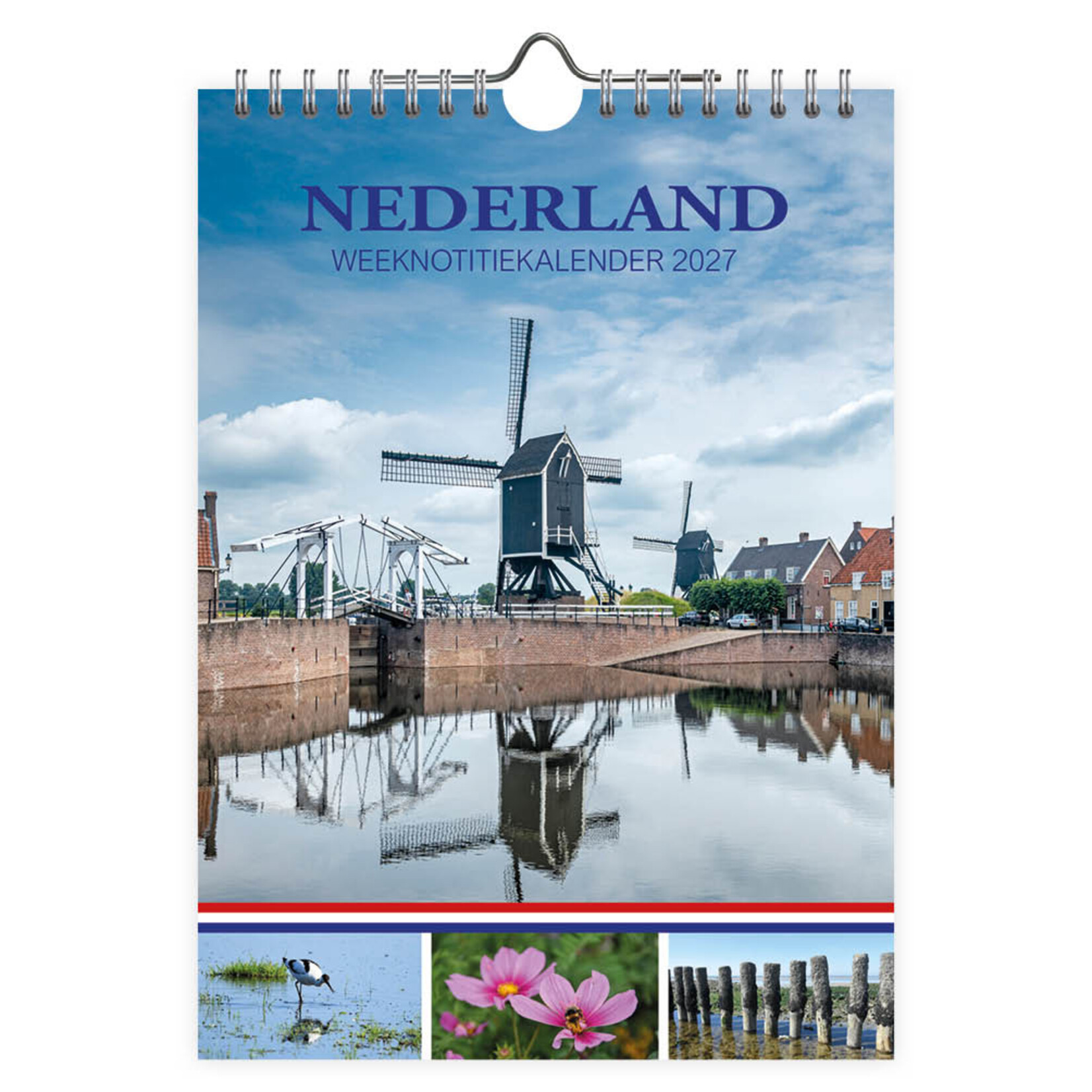 Nederland WEEKnotitiekalender Watermolen 2027