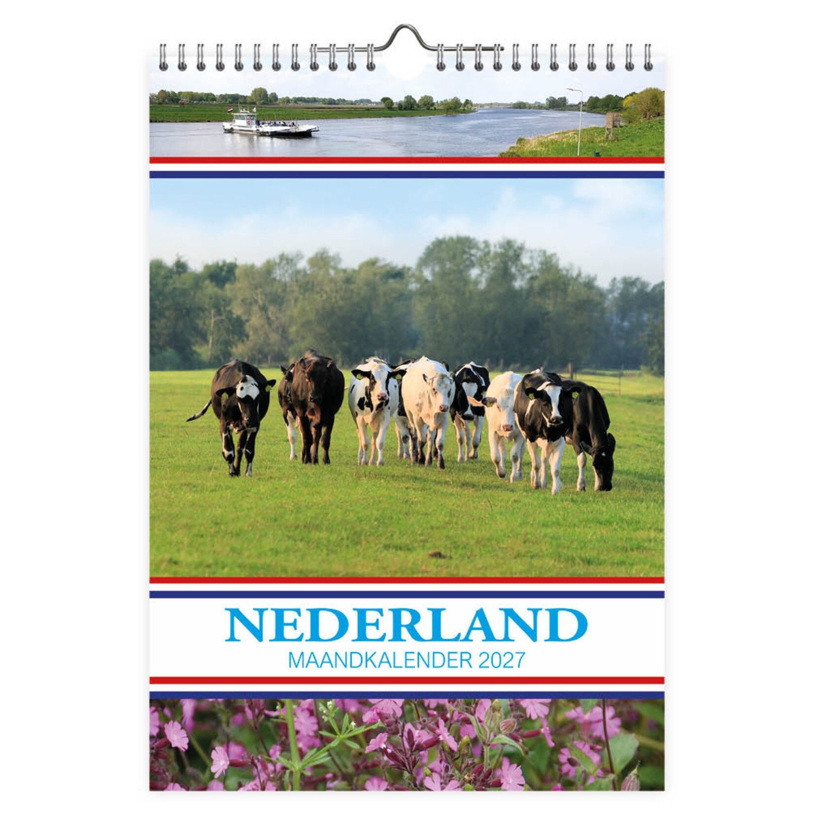 Nederland maandkalender Weide met Koeien 2027