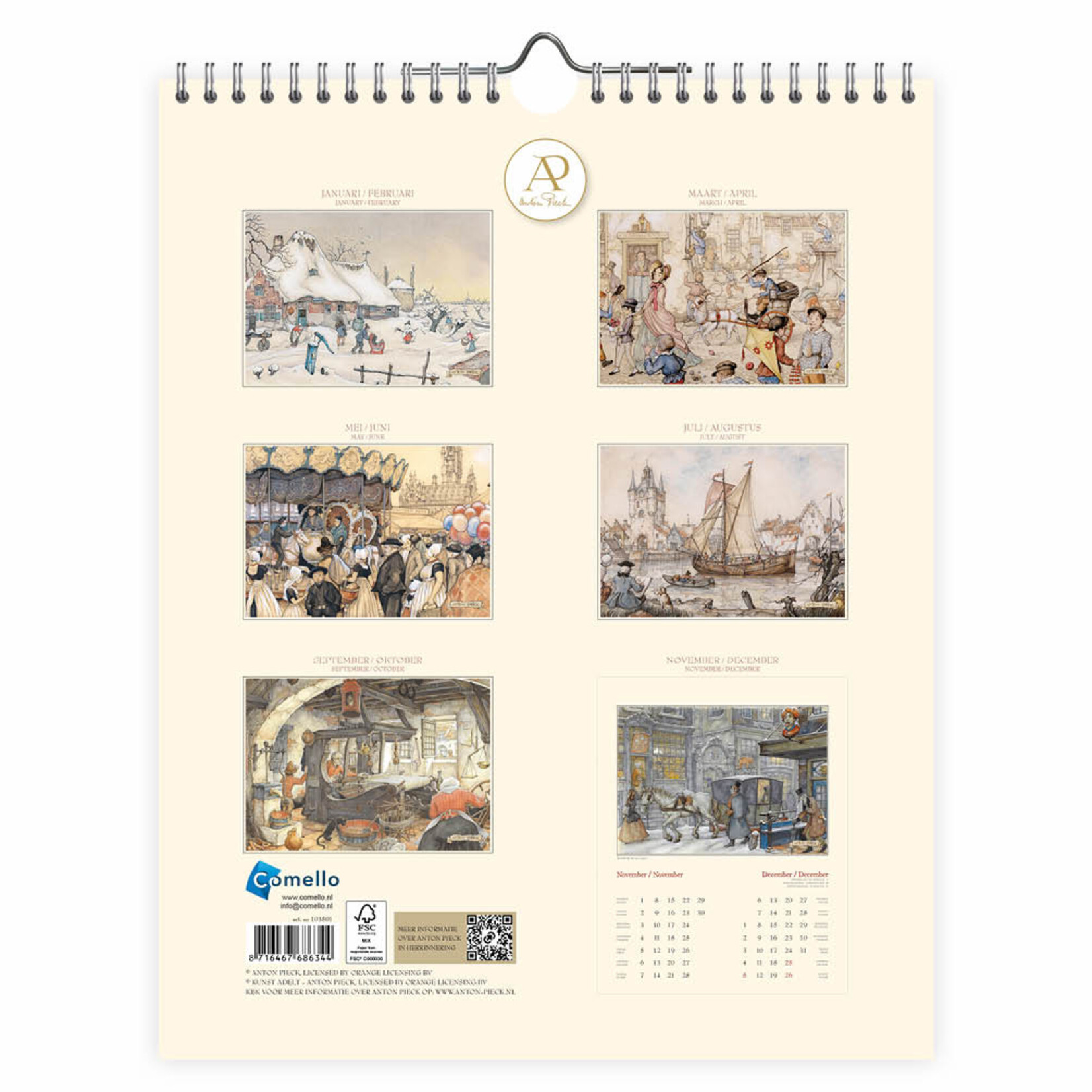 Anton Pieck kalender Projector 2027