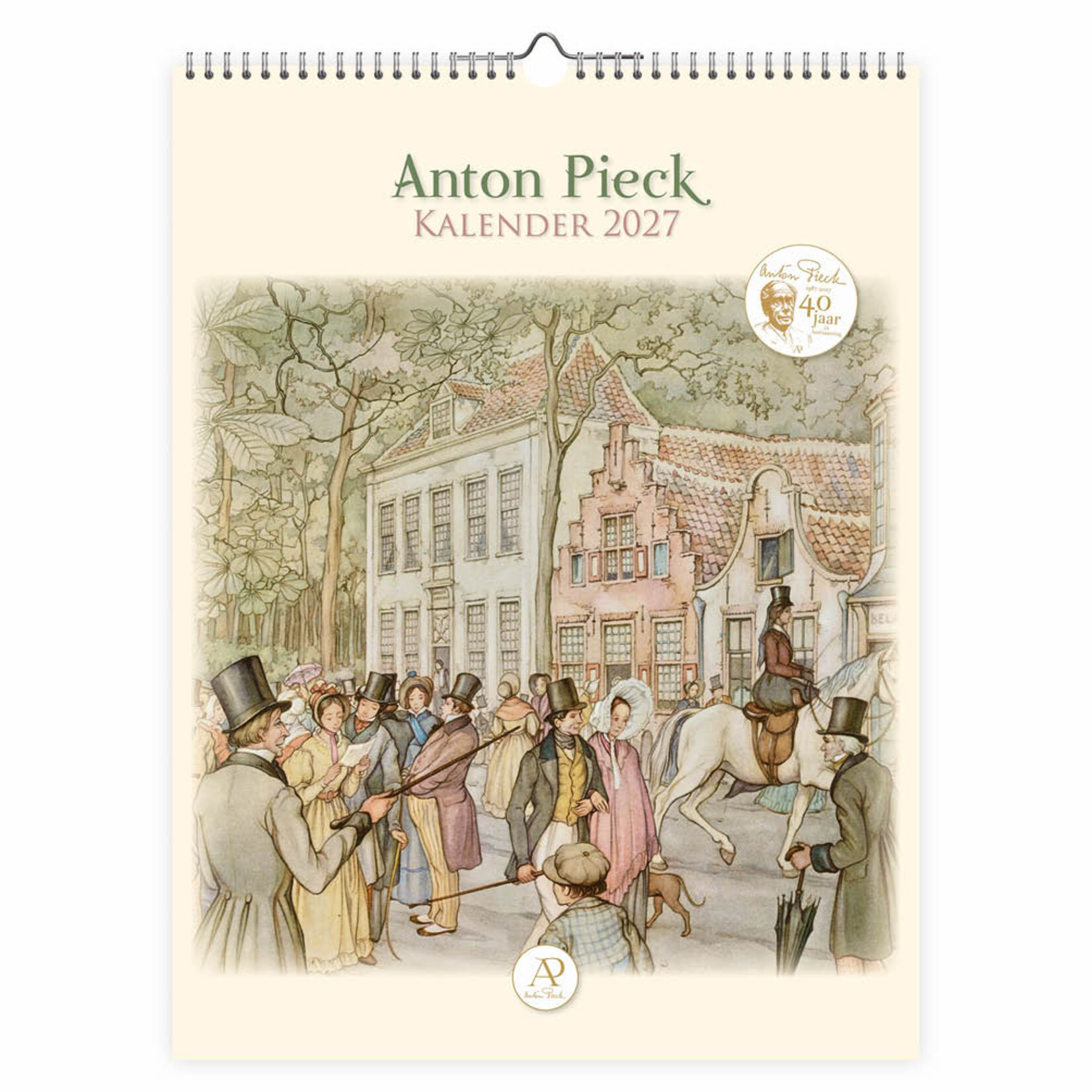 Anton Pieck maandkalender groot Hoge Hoeden 2027