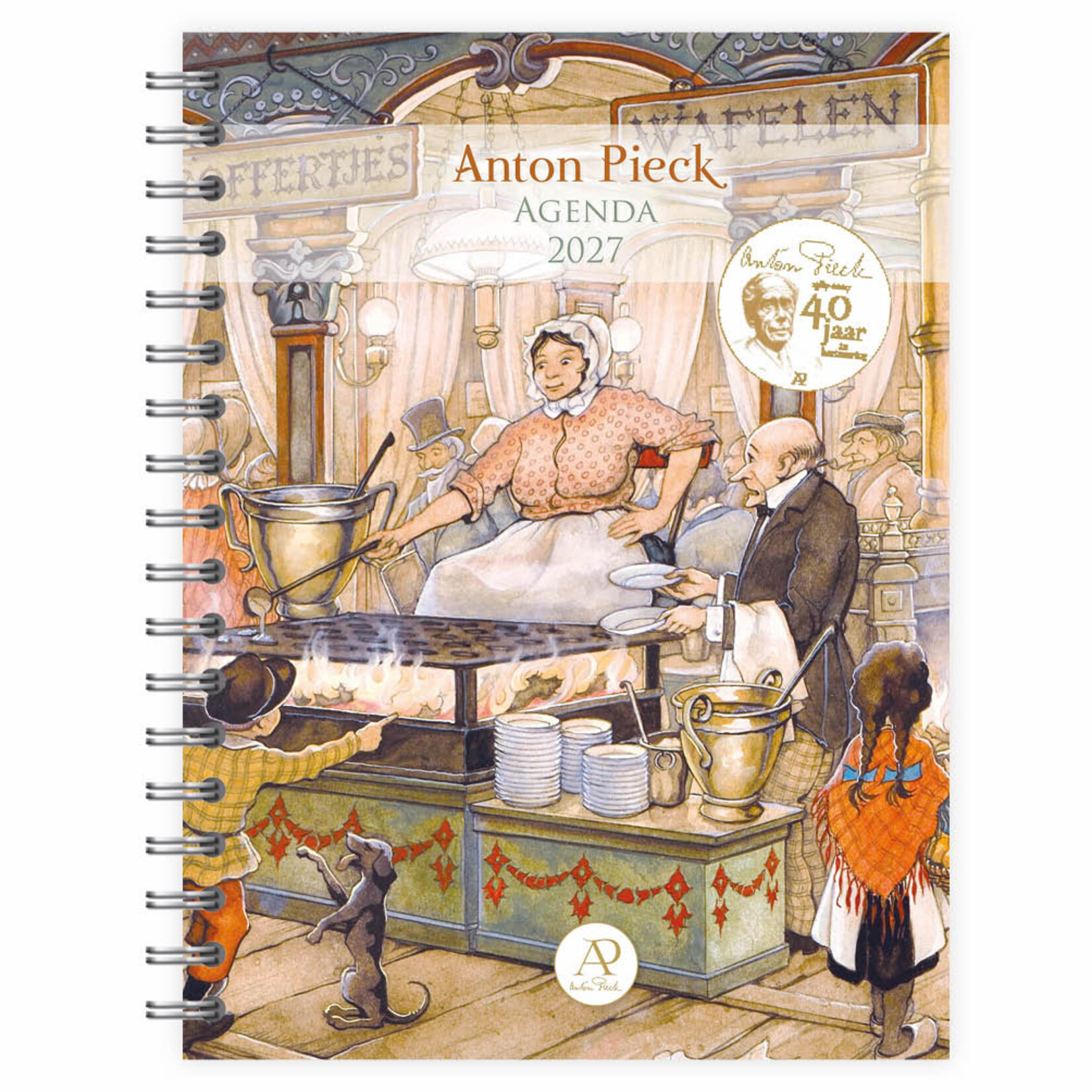 Anton Pieck bureau-agenda Poffertjes en Wafelen 2027