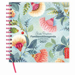 Studio Pompidom 17-maands Familienotitie- agenda 6-pers. (harde kaft) Floral Balloon 2027