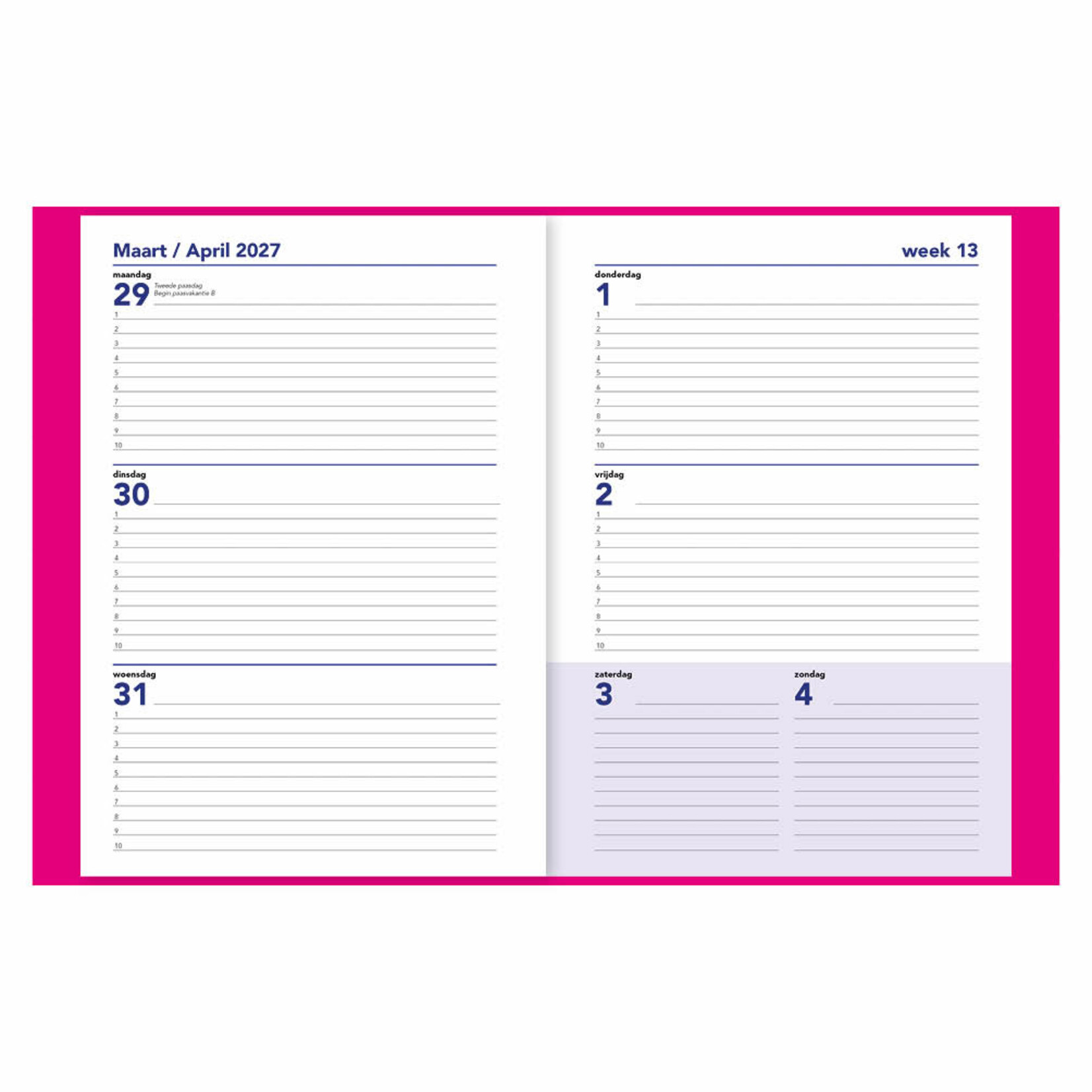 17-maands Agenda Magenta 2027