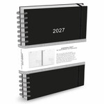 Flexwerk- / thuiswerkagenda groot zwart 2027