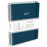 Flexwerk- / thuiswerkagenda groot blauw 2027