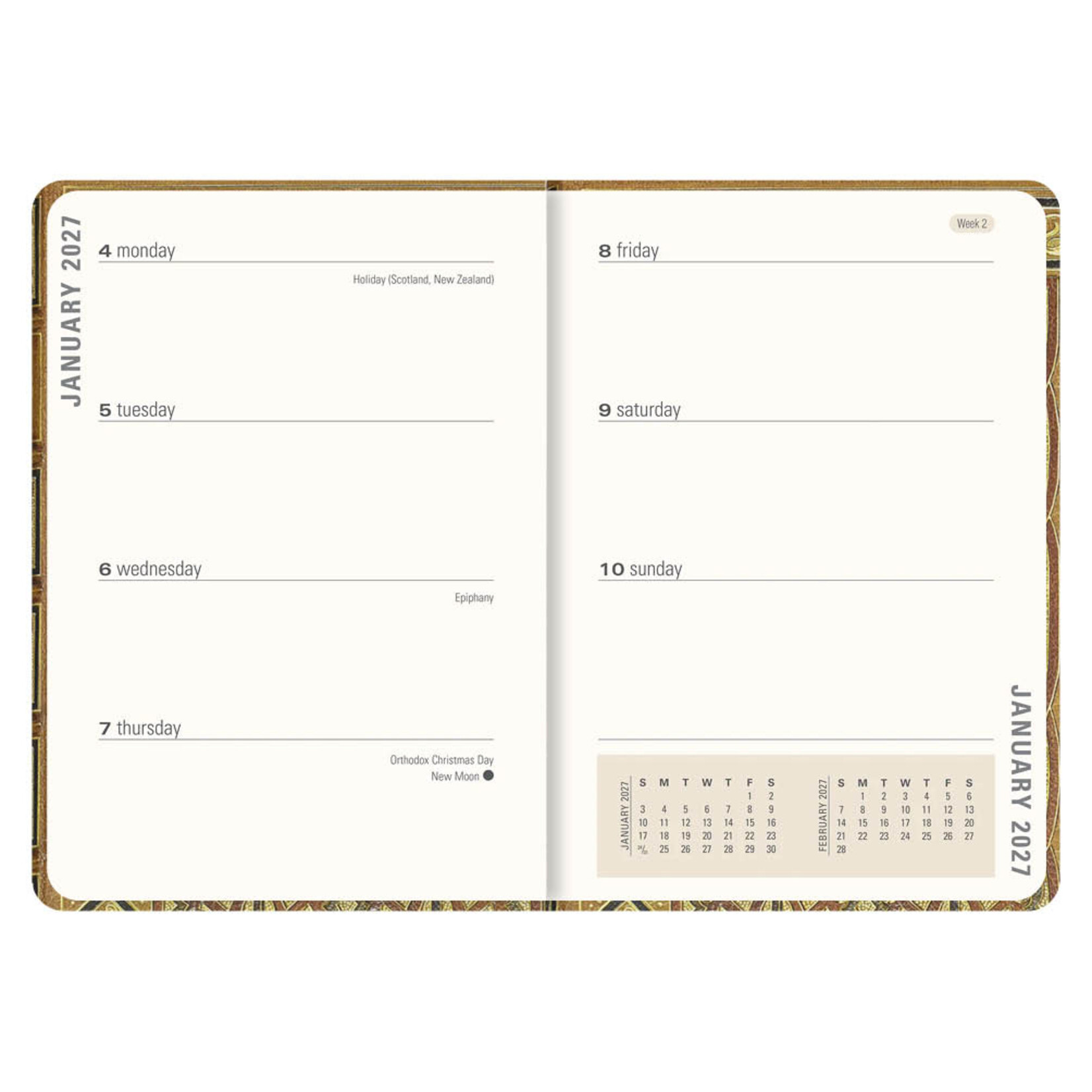 Art Nouveau Compact diary 16-mnds 2027