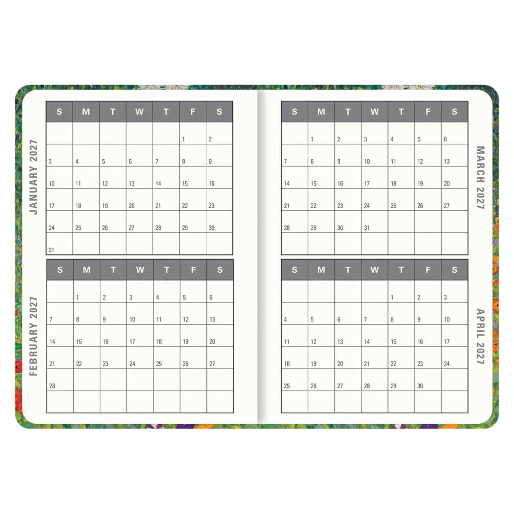 Cottage Garden Compact diary 16-mnds 2027
