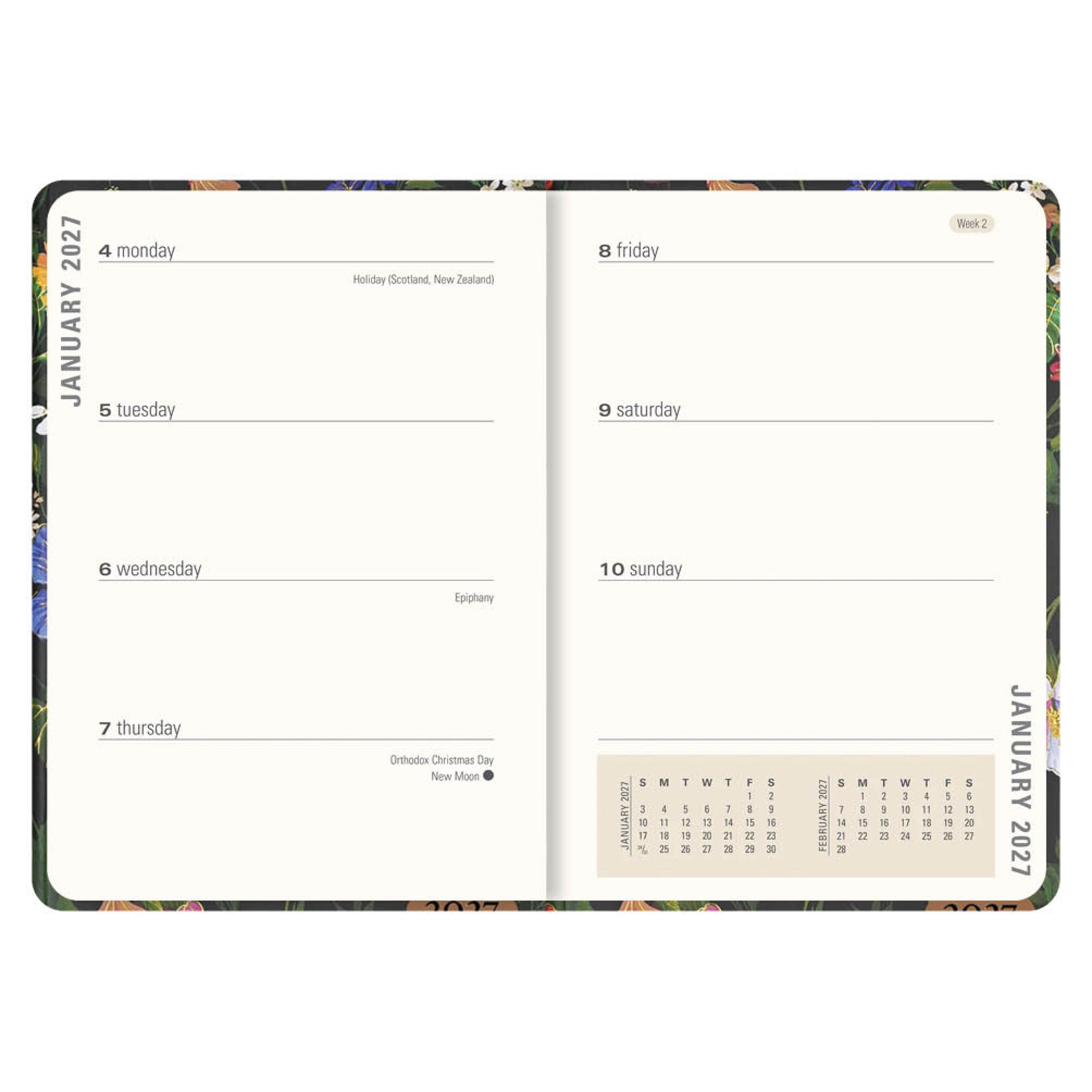 Floral Paradise Compact diary 16-mnds 2027