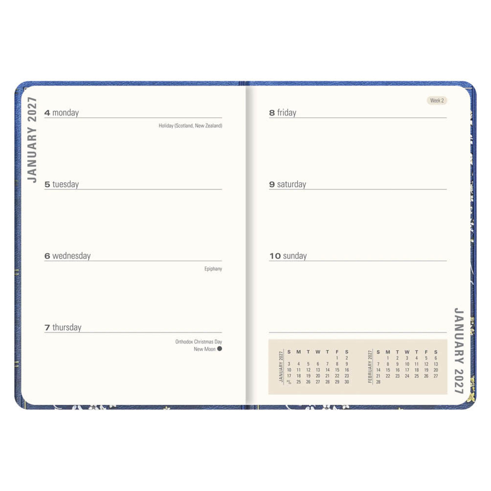 Gilded Branch Compact diary 16-mnds 2027
