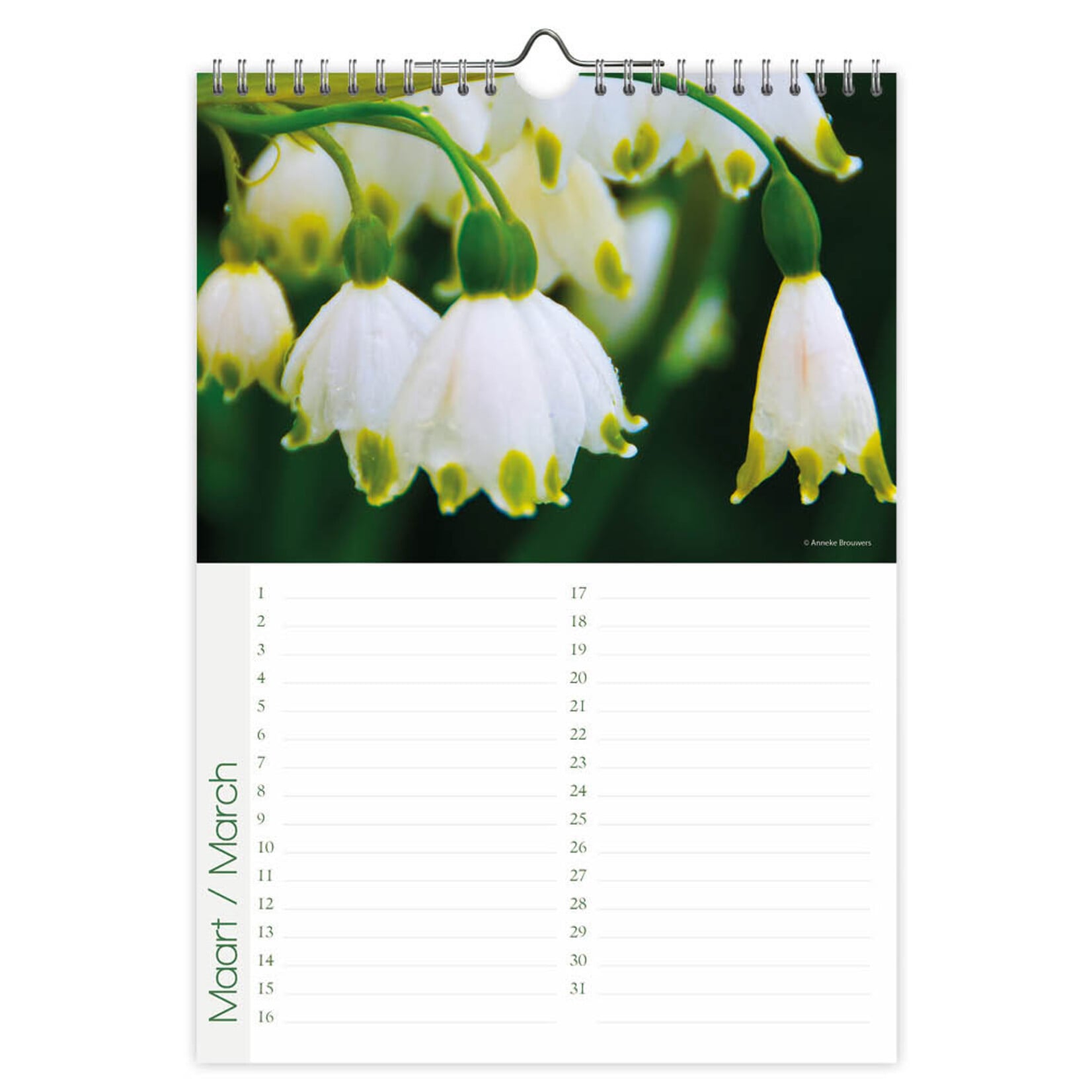 Flowers verjaardagskalender A4