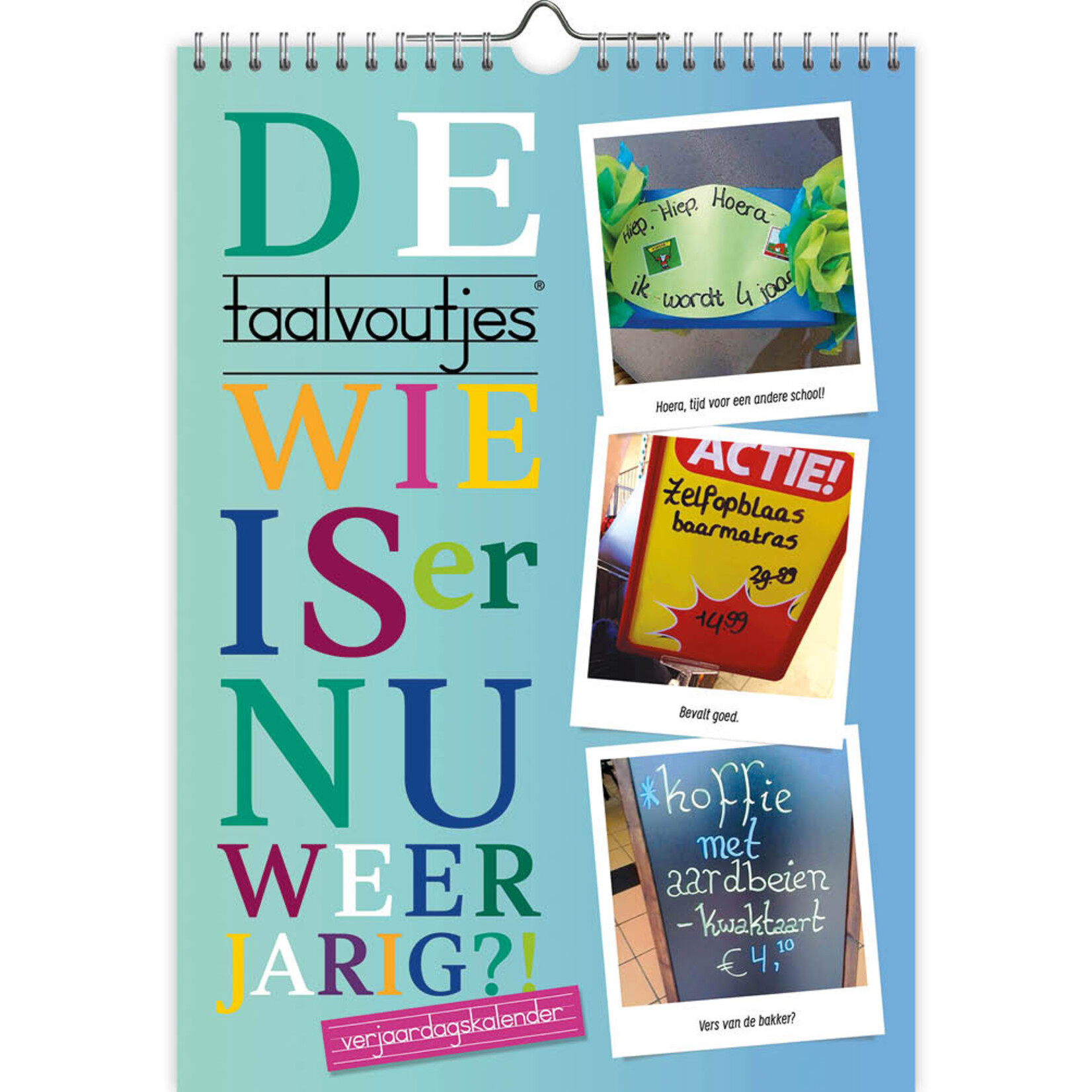 Taalvoutjes verjaardagskalender A4