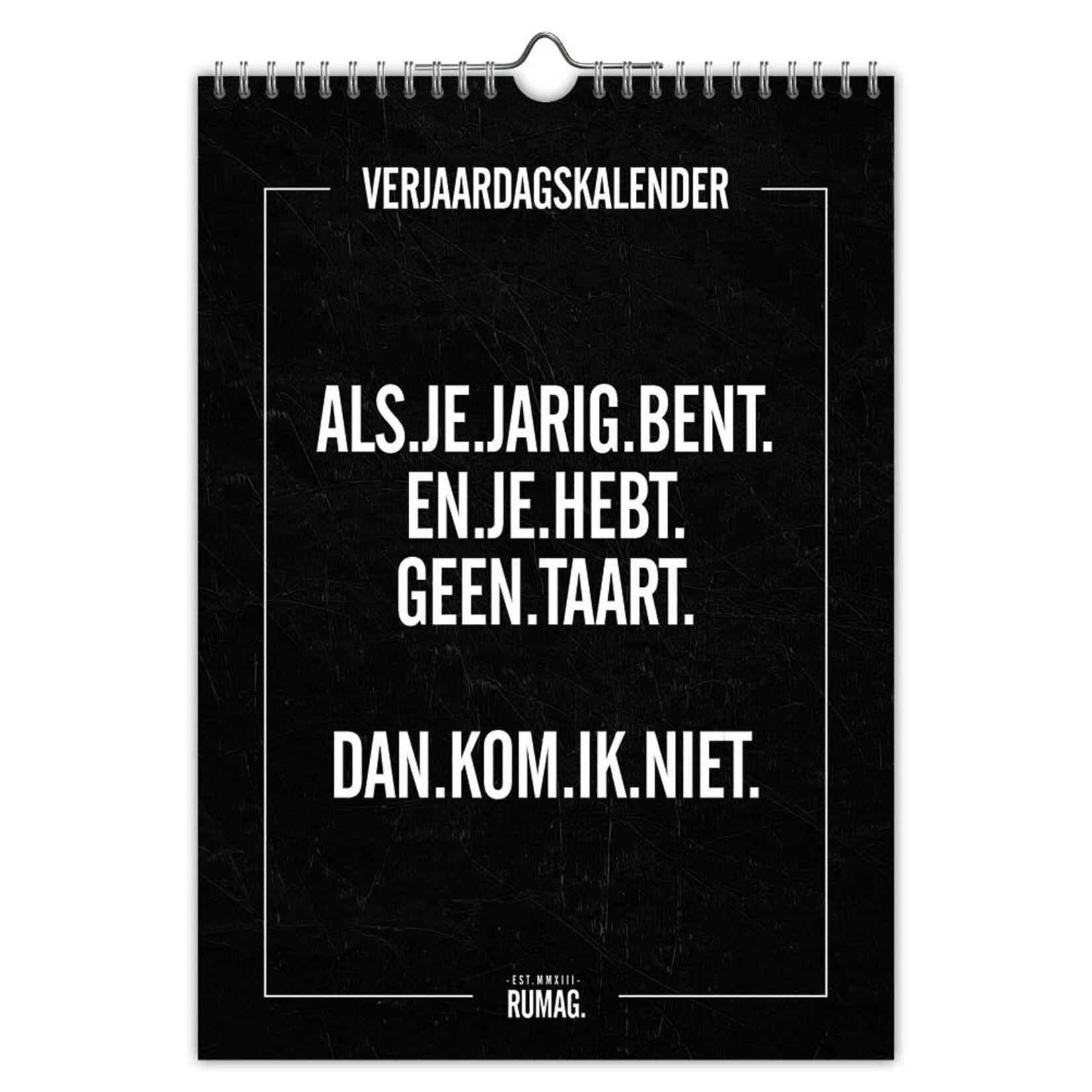 Rumag A4 verjaardagskalender