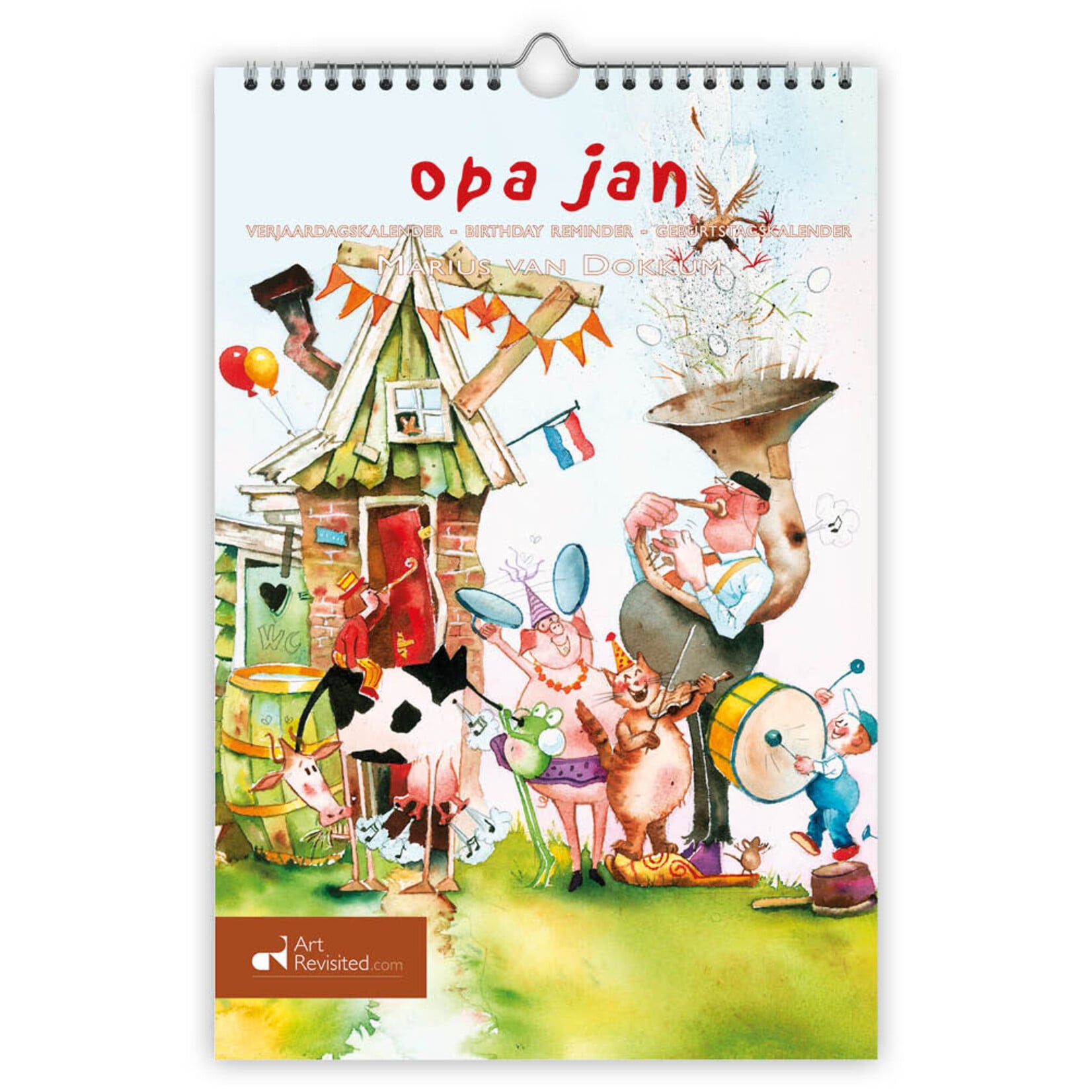 Marius van Dokkum Opa Jan verjaardagskalender A4