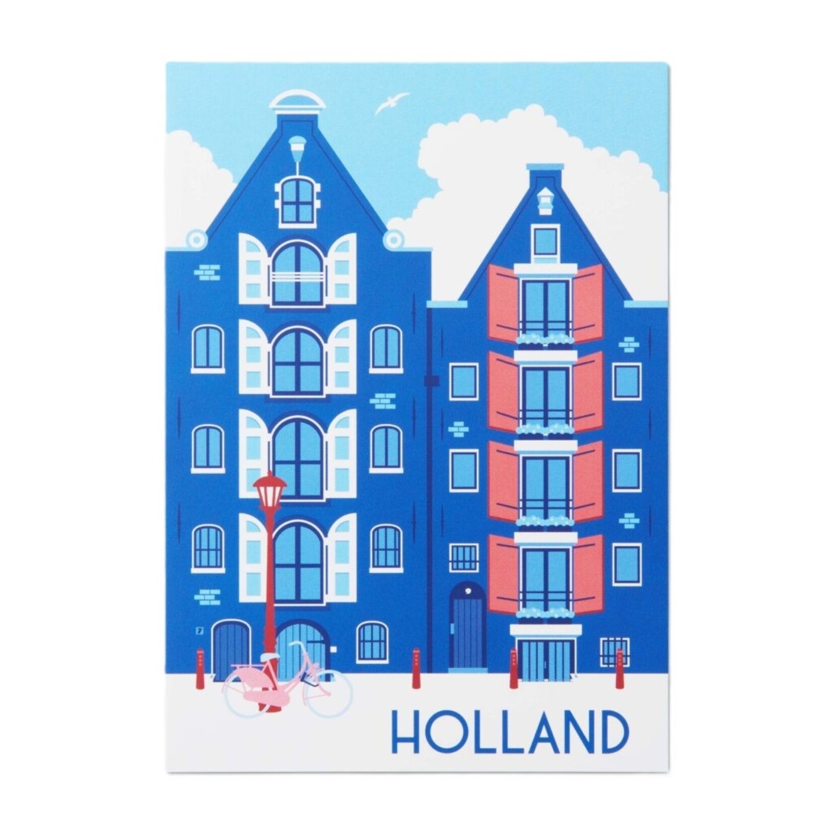 Orange Panda Holand Canal Houses Royal blue