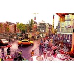 A6 lenticular postcard 3d Damstraat, Amsterdam