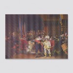 postcard 3d After The Night Watch By Rembrandt Van Rijn