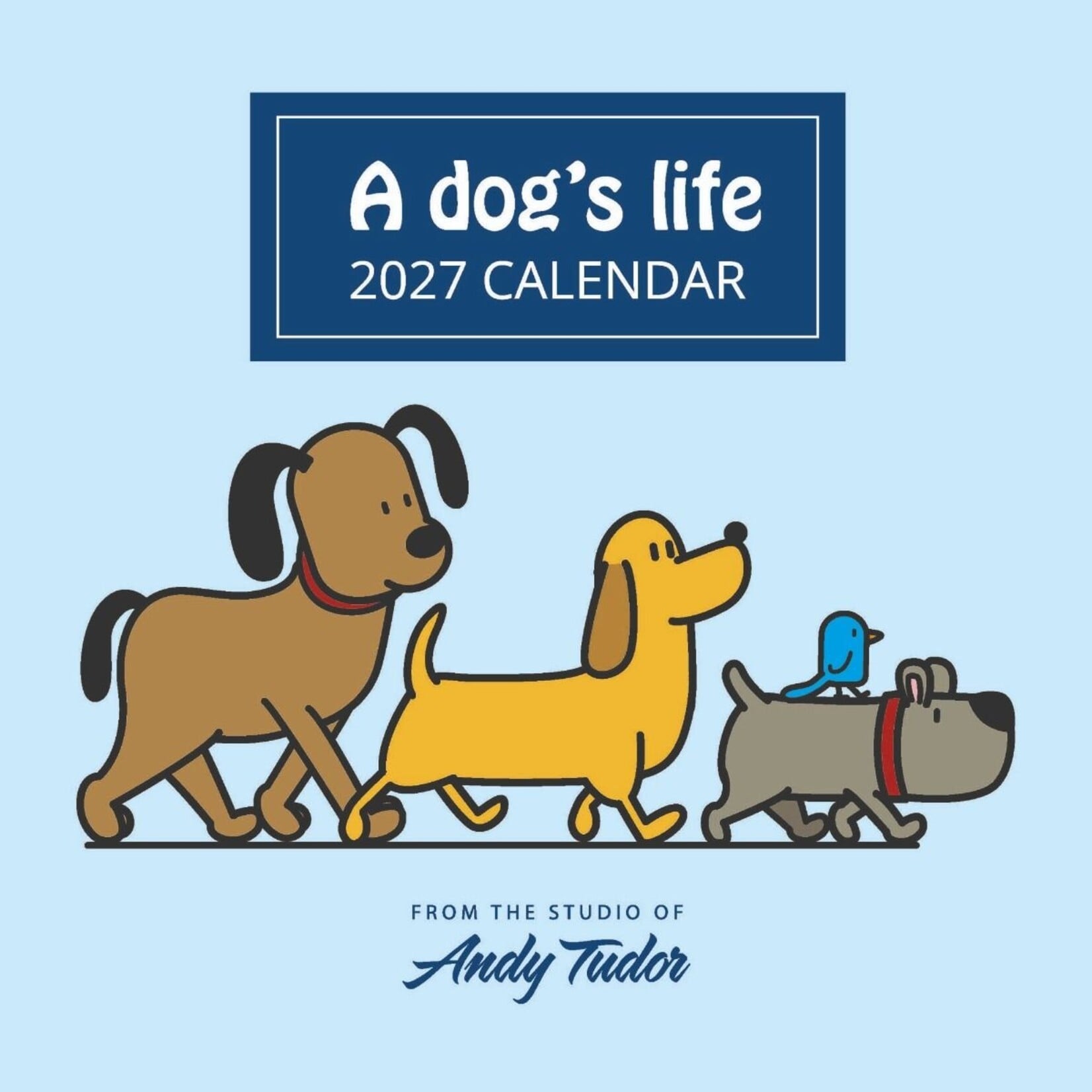 Red Robin Wall Kalender 2027 - Andy Tudor A Dog's View
