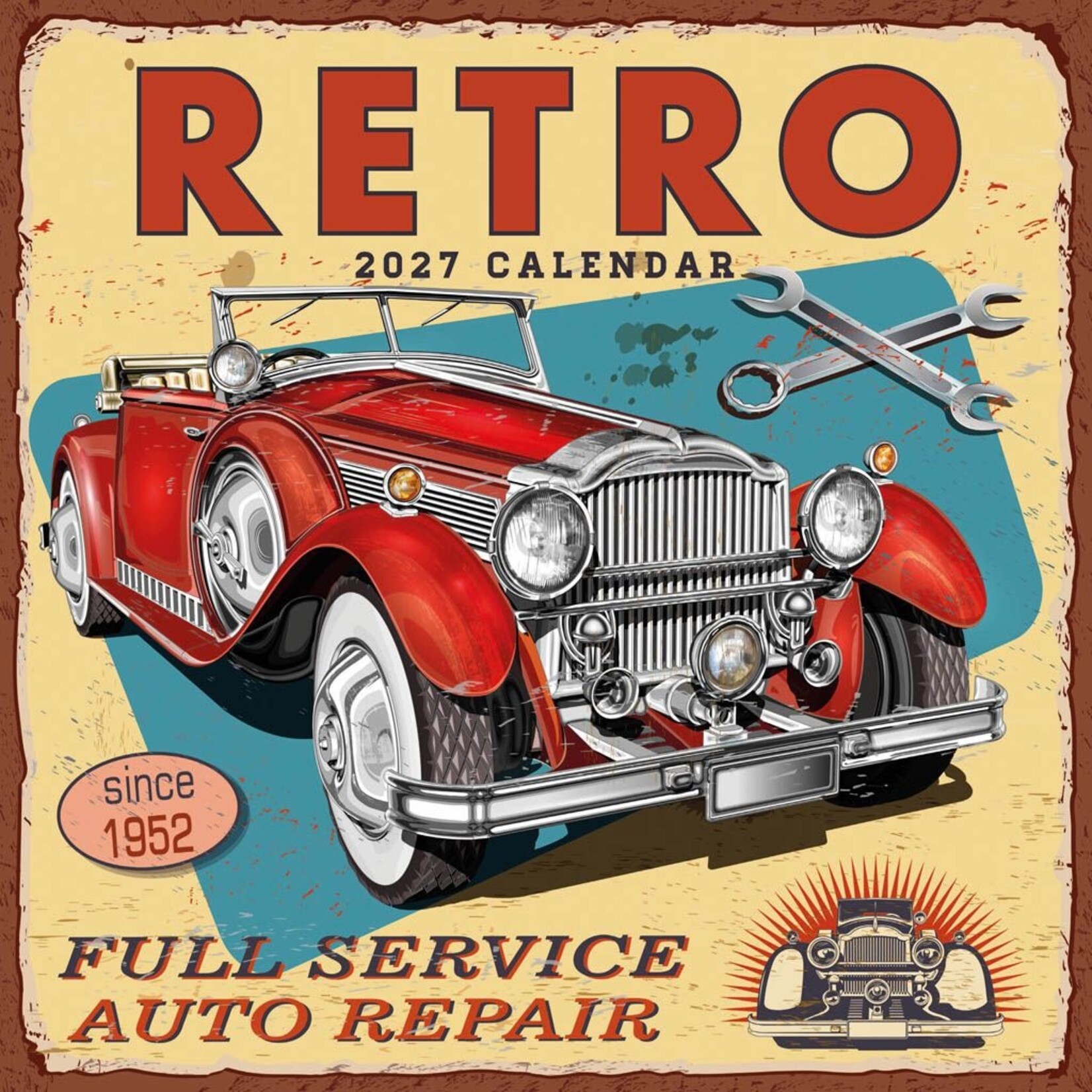 Red Robin Wall Kalender 2027 - Retro
