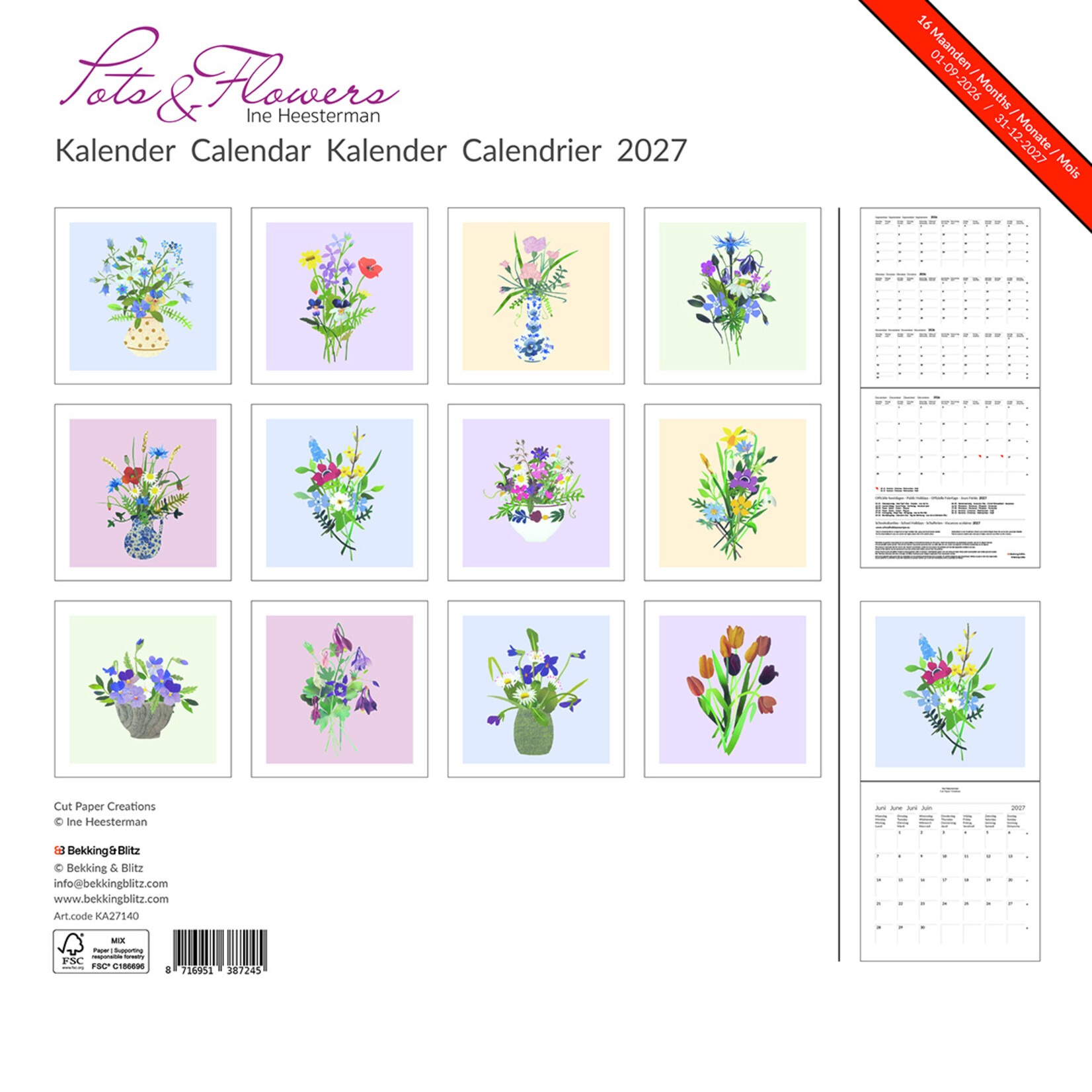 Ine Heesterman maandkalender 2027