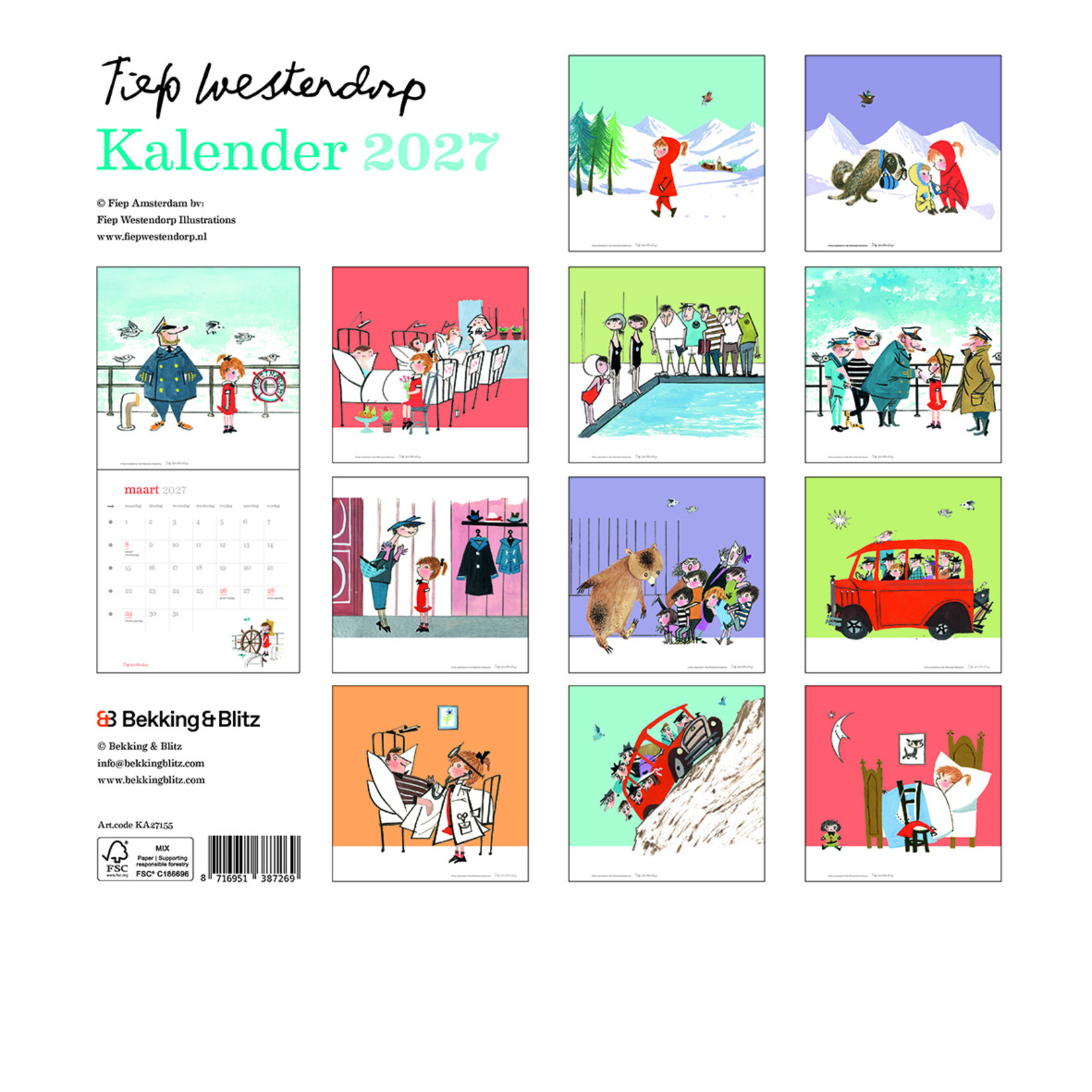 Fiep Westendorp maandkalender 2027