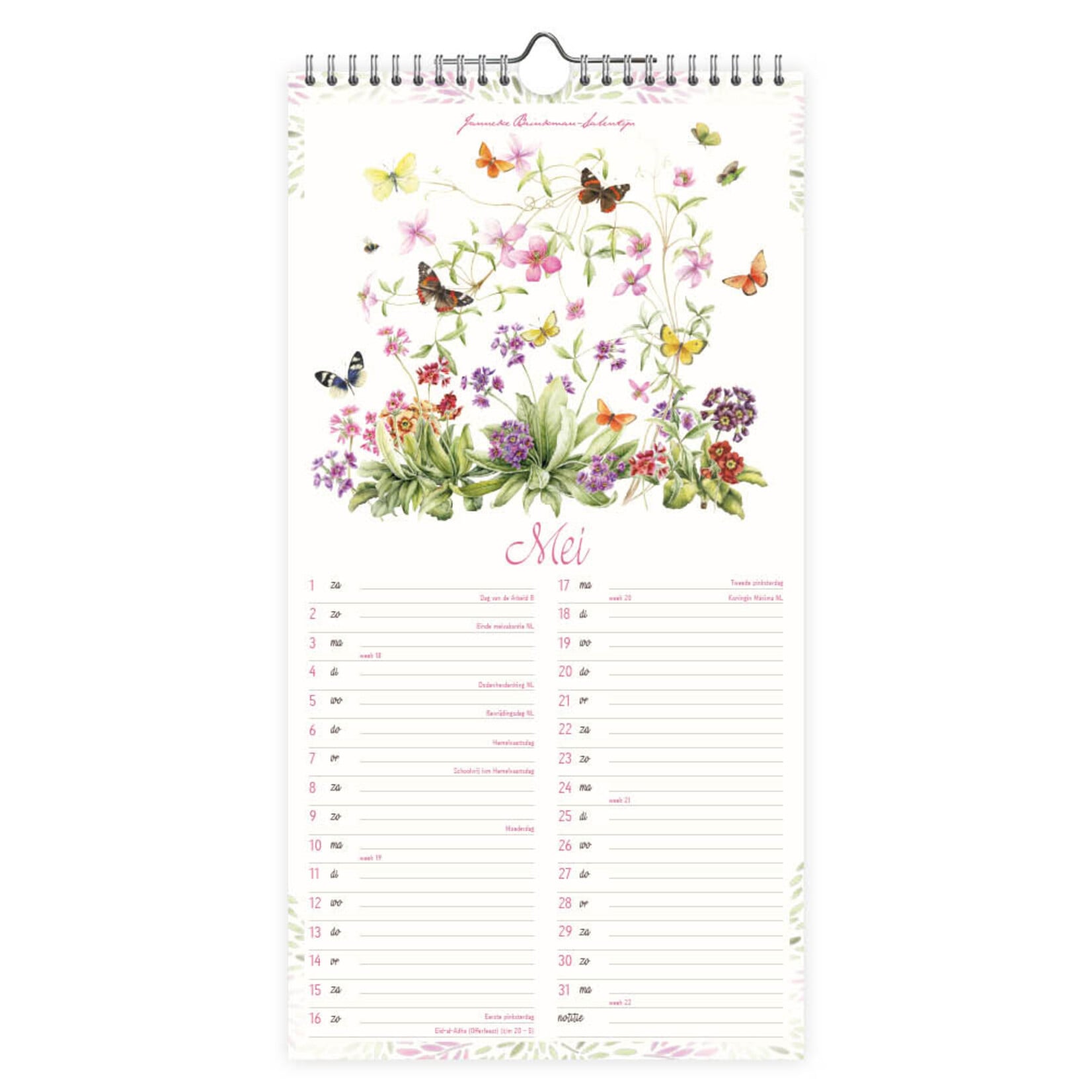 Janneke Brinkman kalender Clematis en Primula 2027