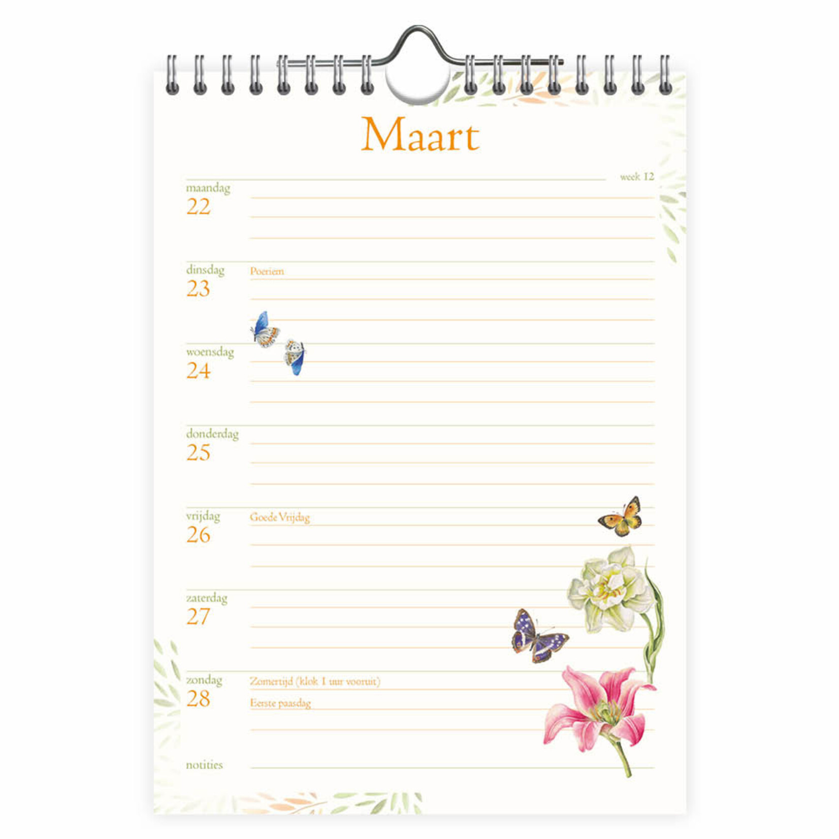 Janneke Brinkman WEEKnotitiekalender Tulpen 2027