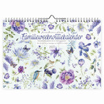 Janneke Brinkman familieWEEKnotitiekalender Blauwe Bloemen oblong 2027