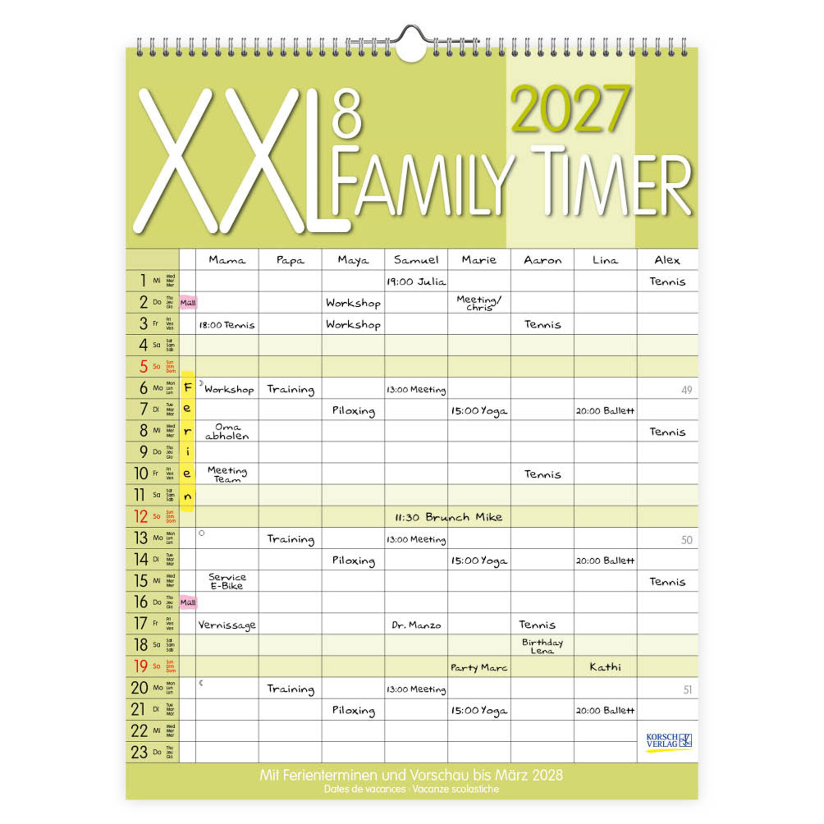 Family Timer XXL 8persoons 2027