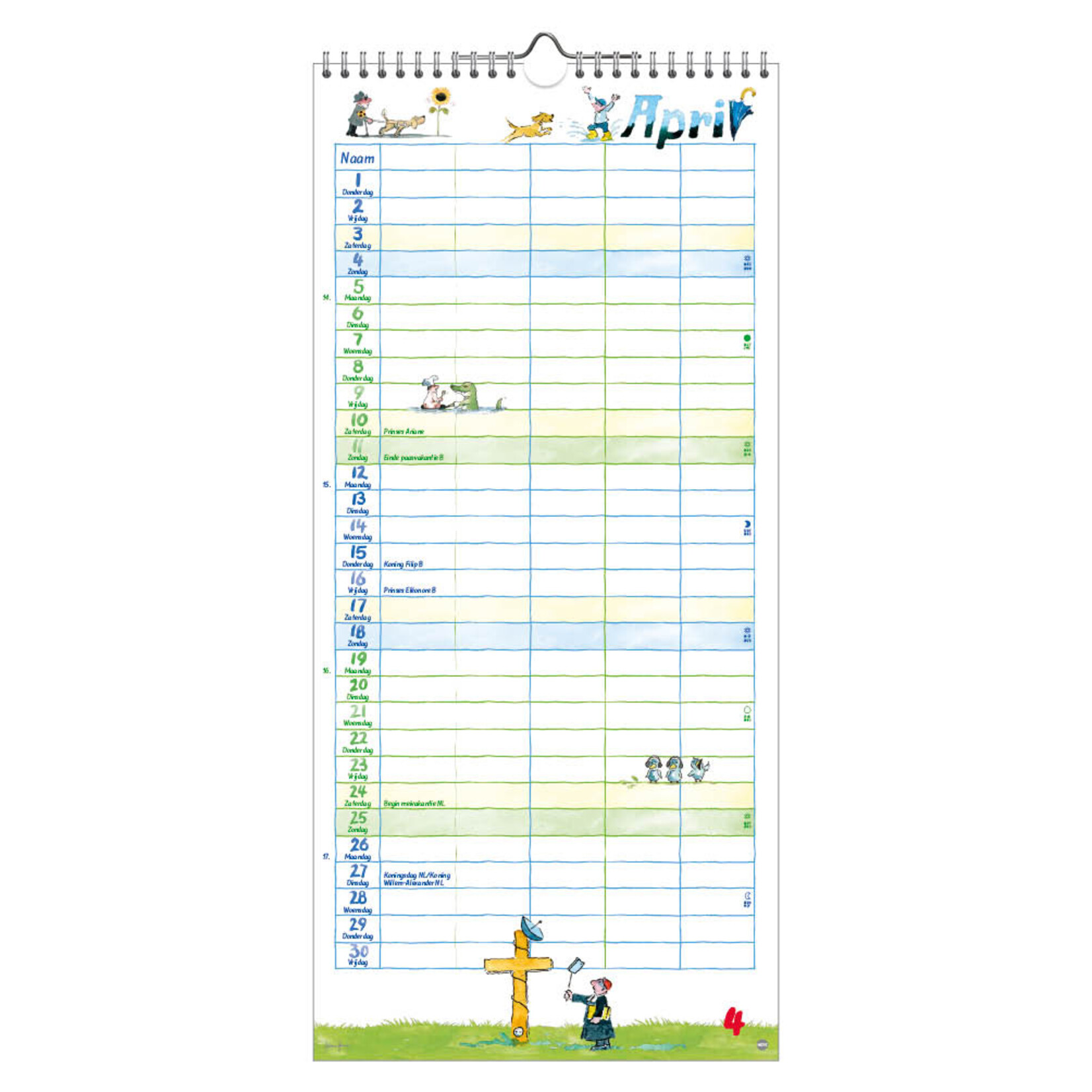 Familienotitiekalender Comello the Original 2027