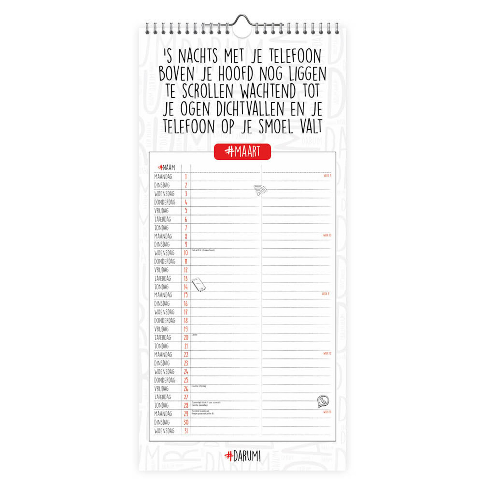 Darum planner for 2 2027