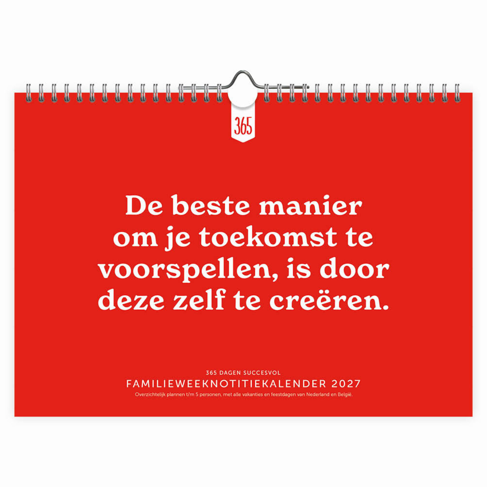 365 Dagen FamilieWEEKnotitiekalender oblong 2027