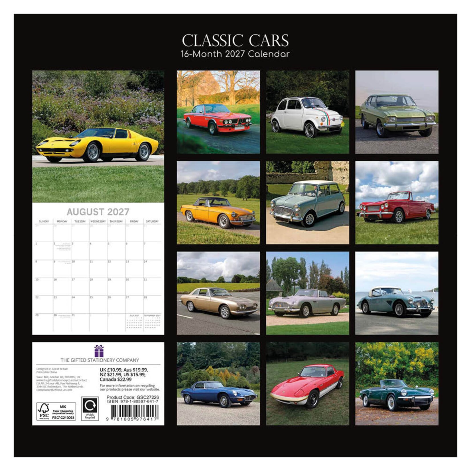 Classic Cars kalender 2027