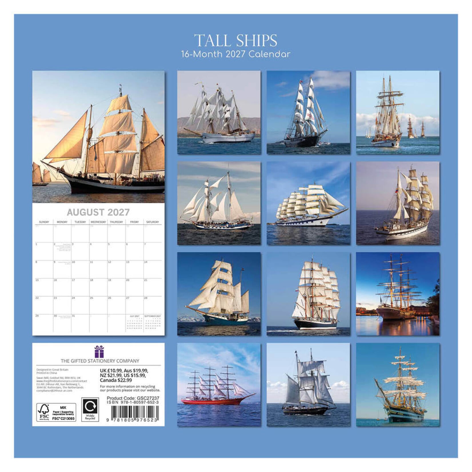 Tall Ships kalender 2027