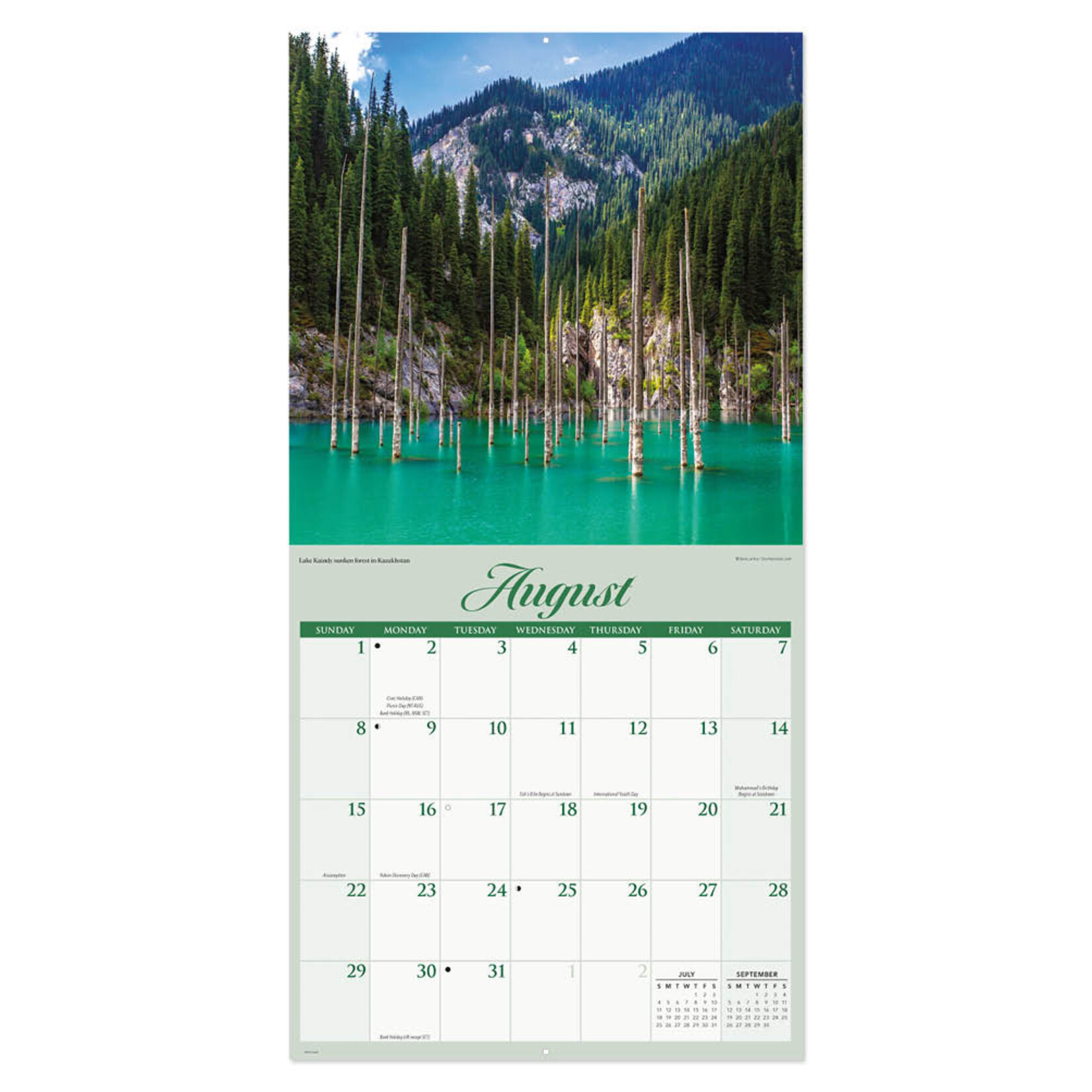 Natures Wonders kalender 2027