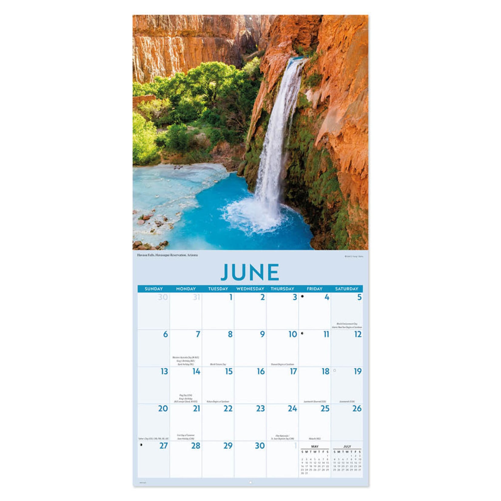Waterfalls kalender 2027