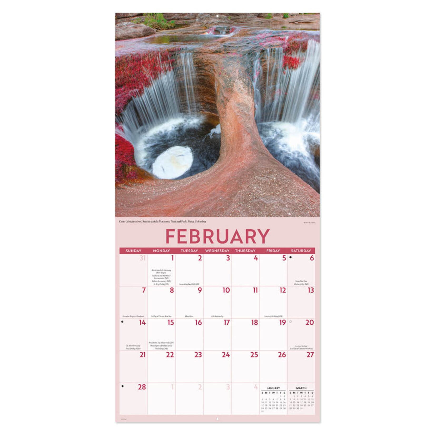 Waterfalls kalender 2027