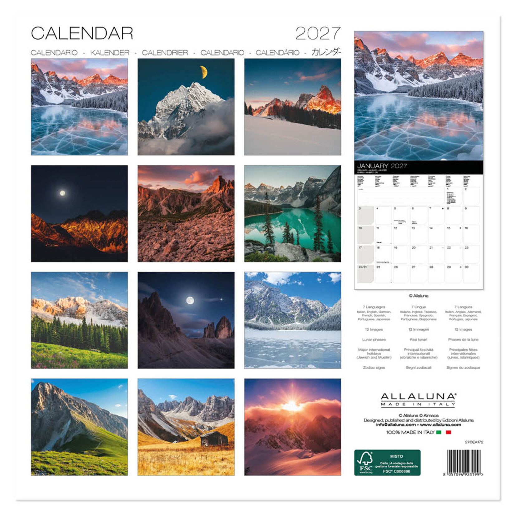 Mountains kalender 2027