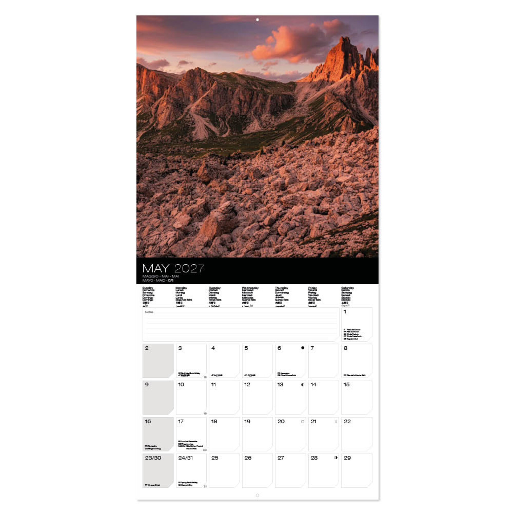 Mountains kalender 2027