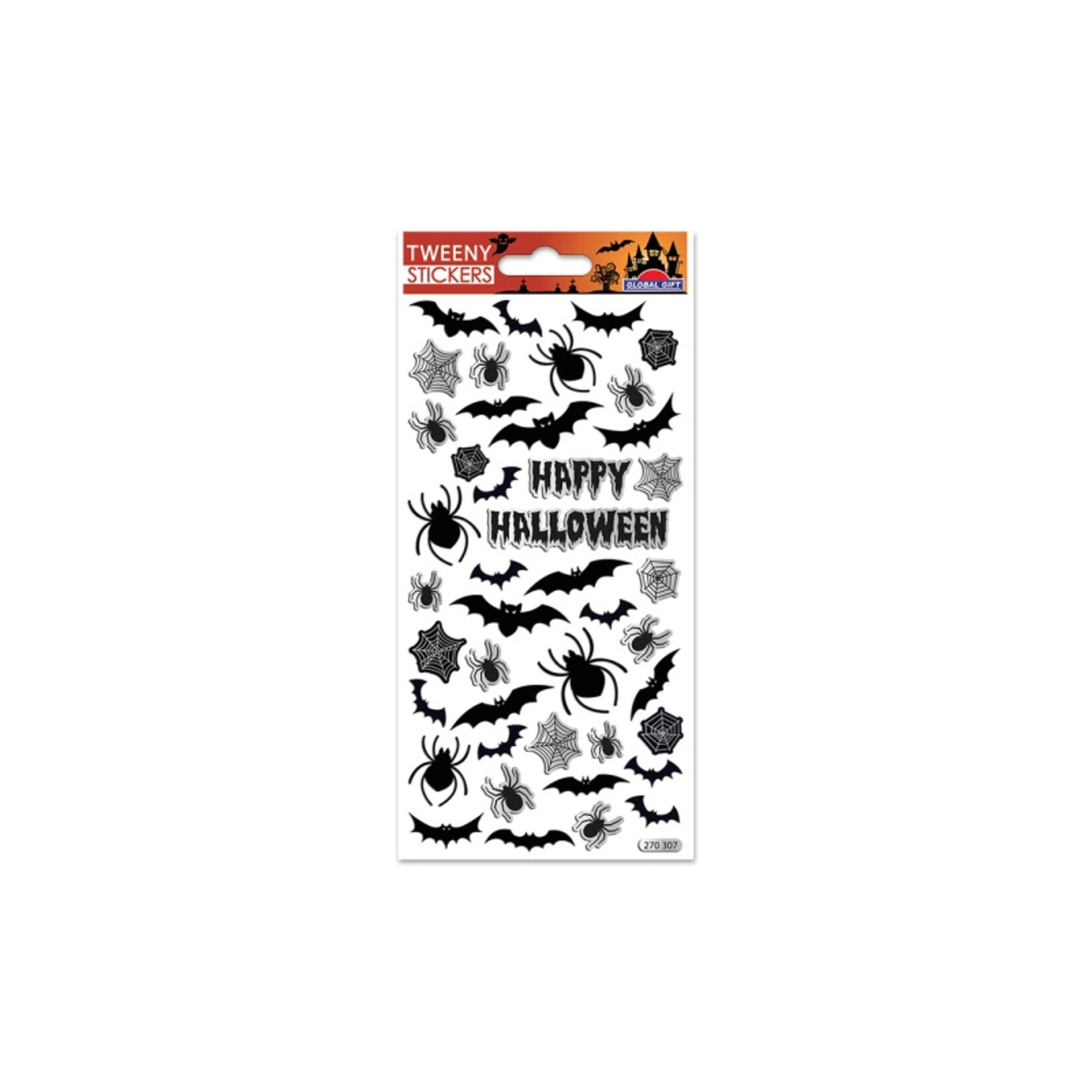 Stickers Tweeny Halloween Vleermuis
