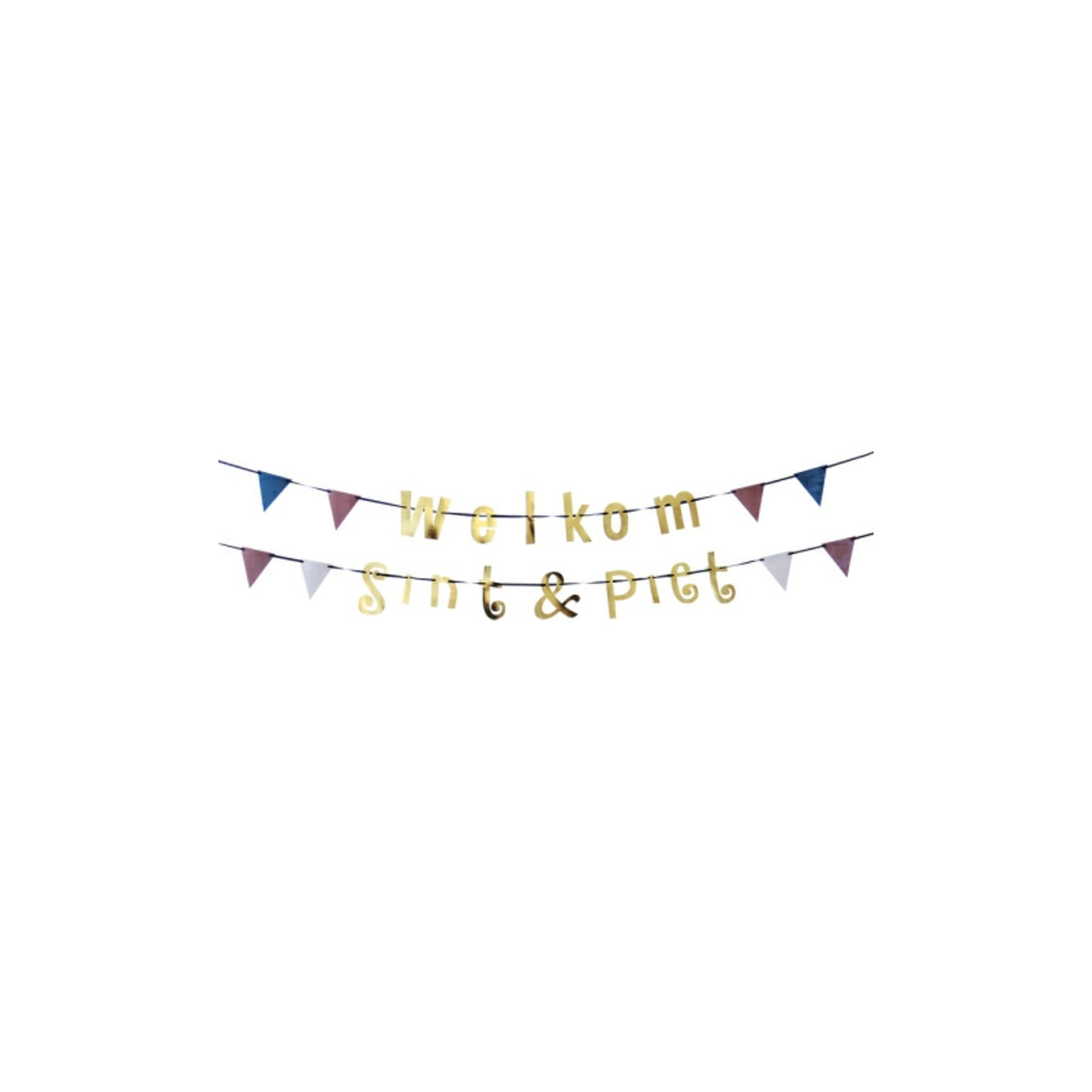 Letterslinger Sint en Piet 2x1,5m