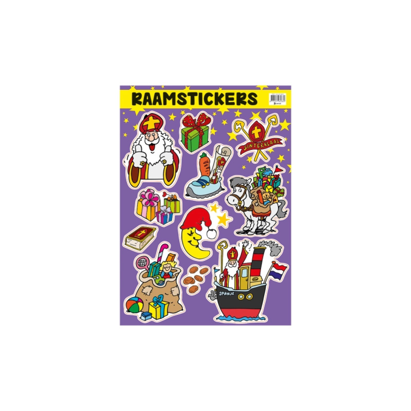 Raamstickers Sinterklaas 30x42cm