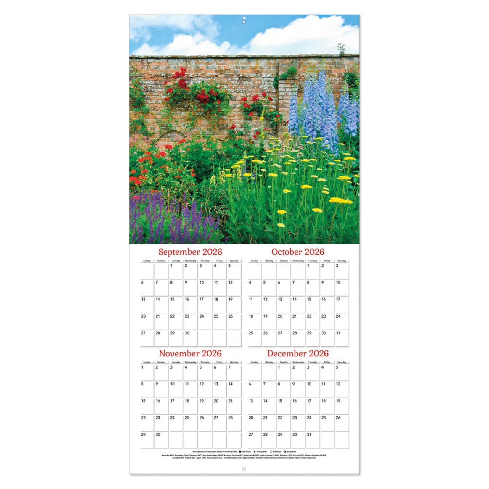 Gardens kalender 2027