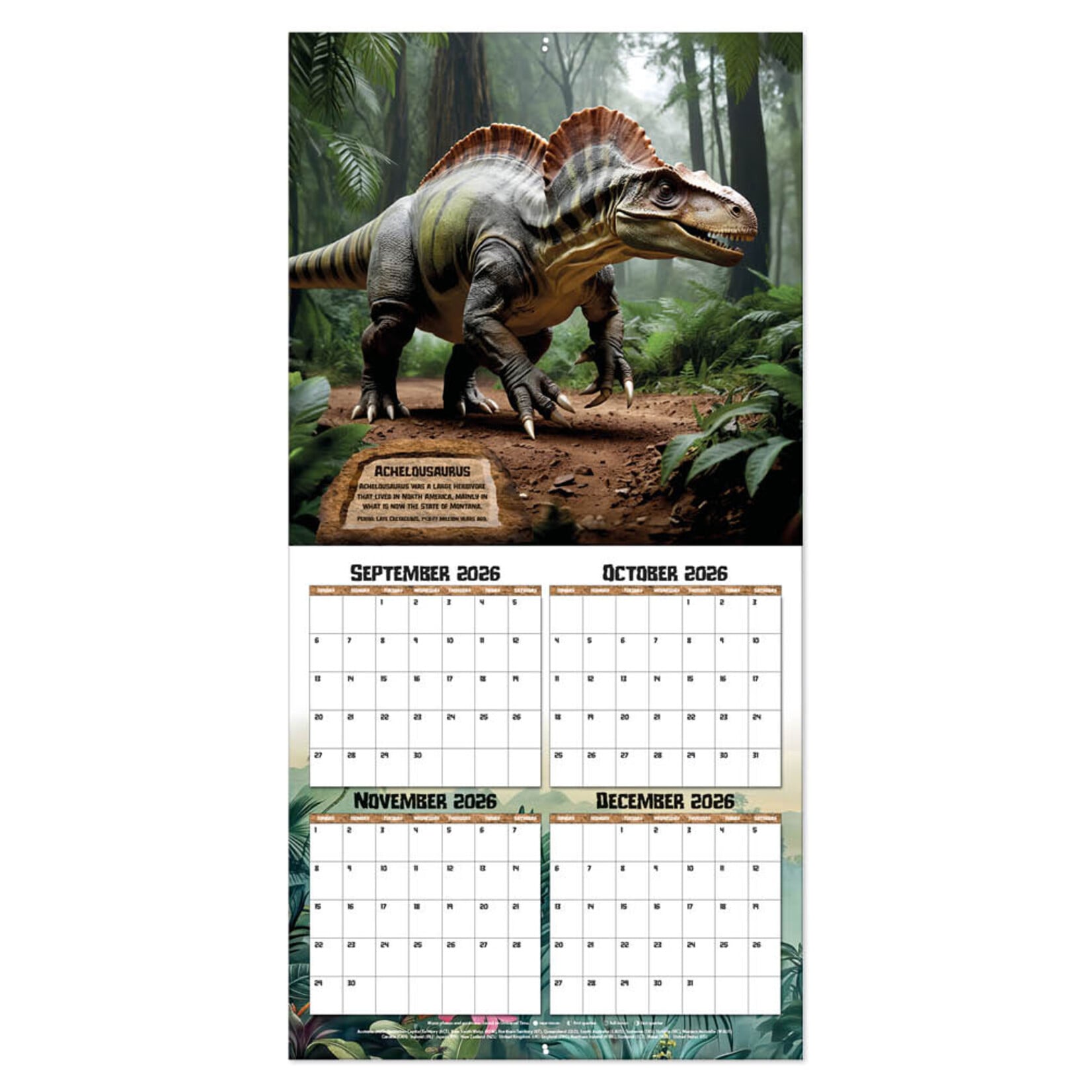 Dinosaurs kalenders 2027