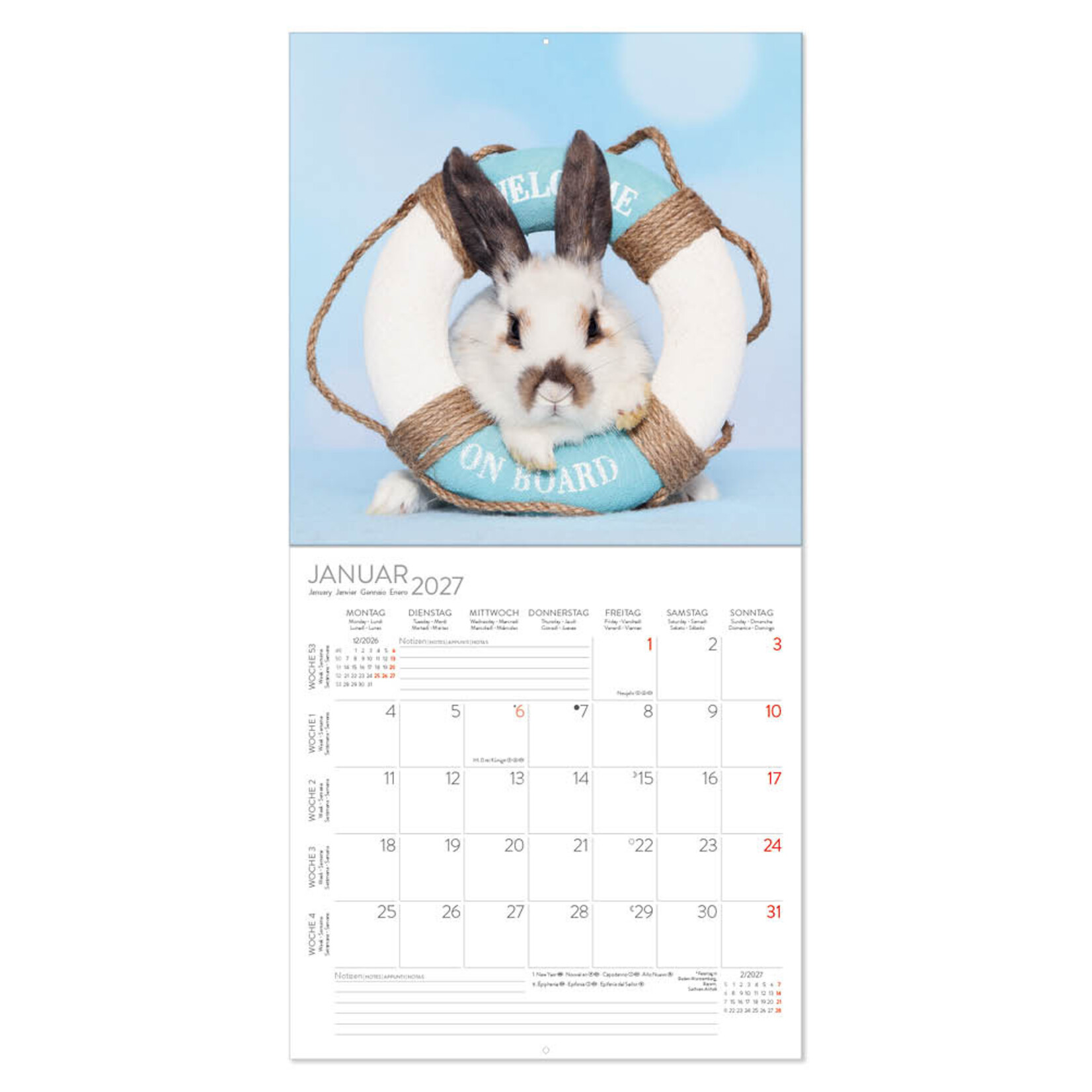 Konijnen kalender 2027